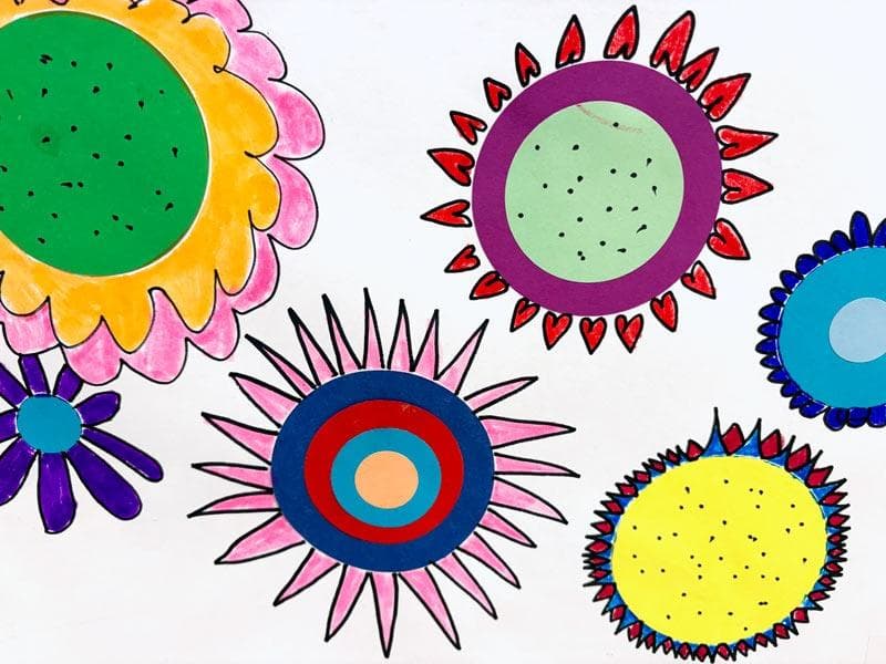 Elementary ClipCard: Balanced Flower Designs