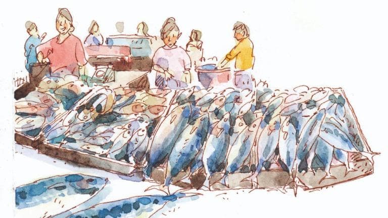 451 วาดเมือง ตลาดนัดข้างทาง