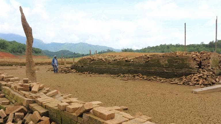 459 ธรรมชาติ ทํามาโชว์ Land Art ใต้เขื่อน เตือนความไม่จีรัง
