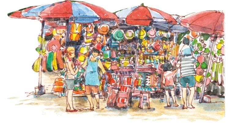 414 วาดเมือง ชายหาดบางแสน