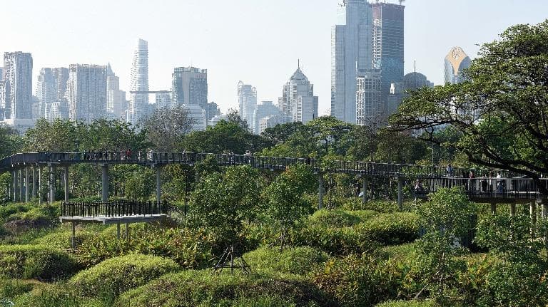 445 เบญจกิติ สวนสาธารณะ ที่คิดถึงอดีต ปัจจุบัน  และอนาคต ของคนกรุงเทพฯ