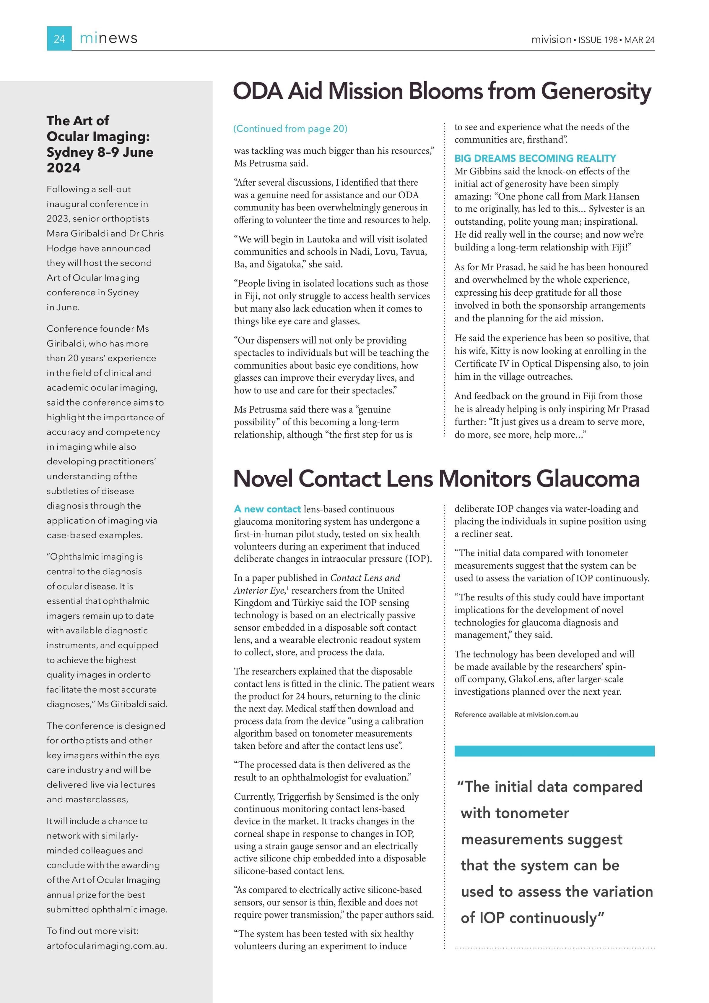 The Art of Ocular Imaging: Sydney 8–9 June 2024