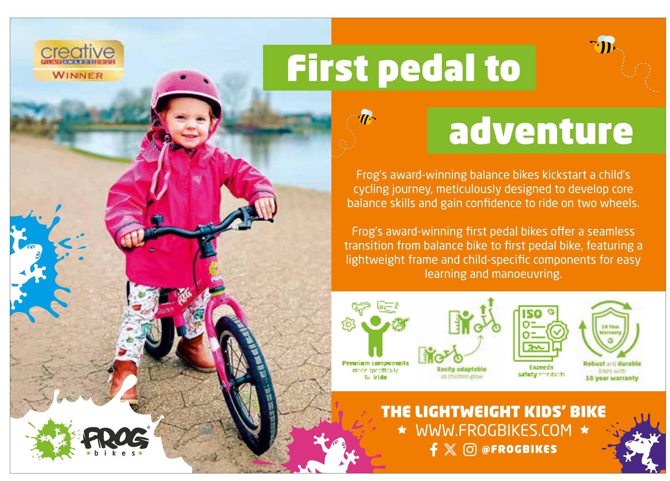 Frog bikes and Gopak adverts