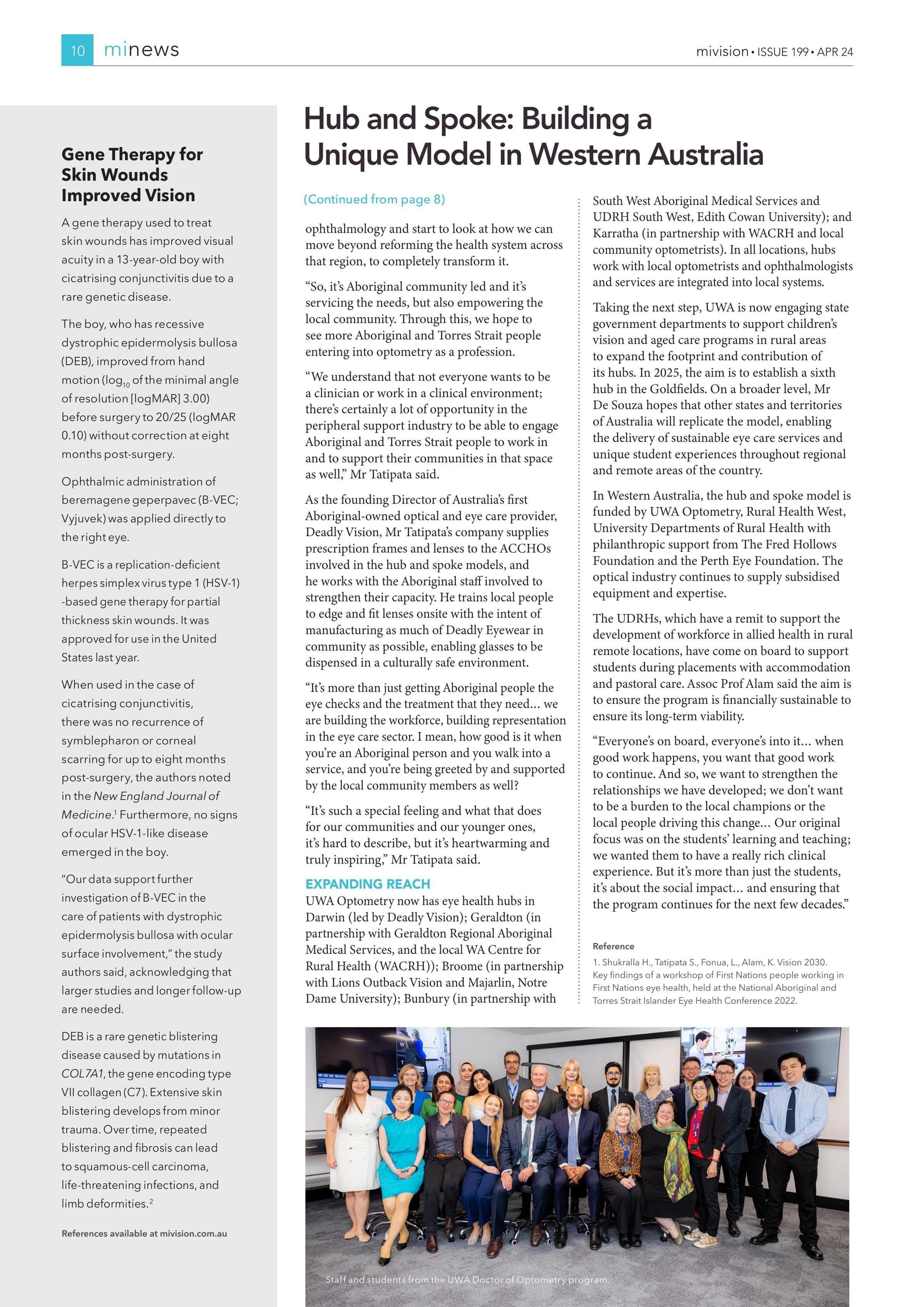 Gene Therapy for Skin Wounds Improved Vision