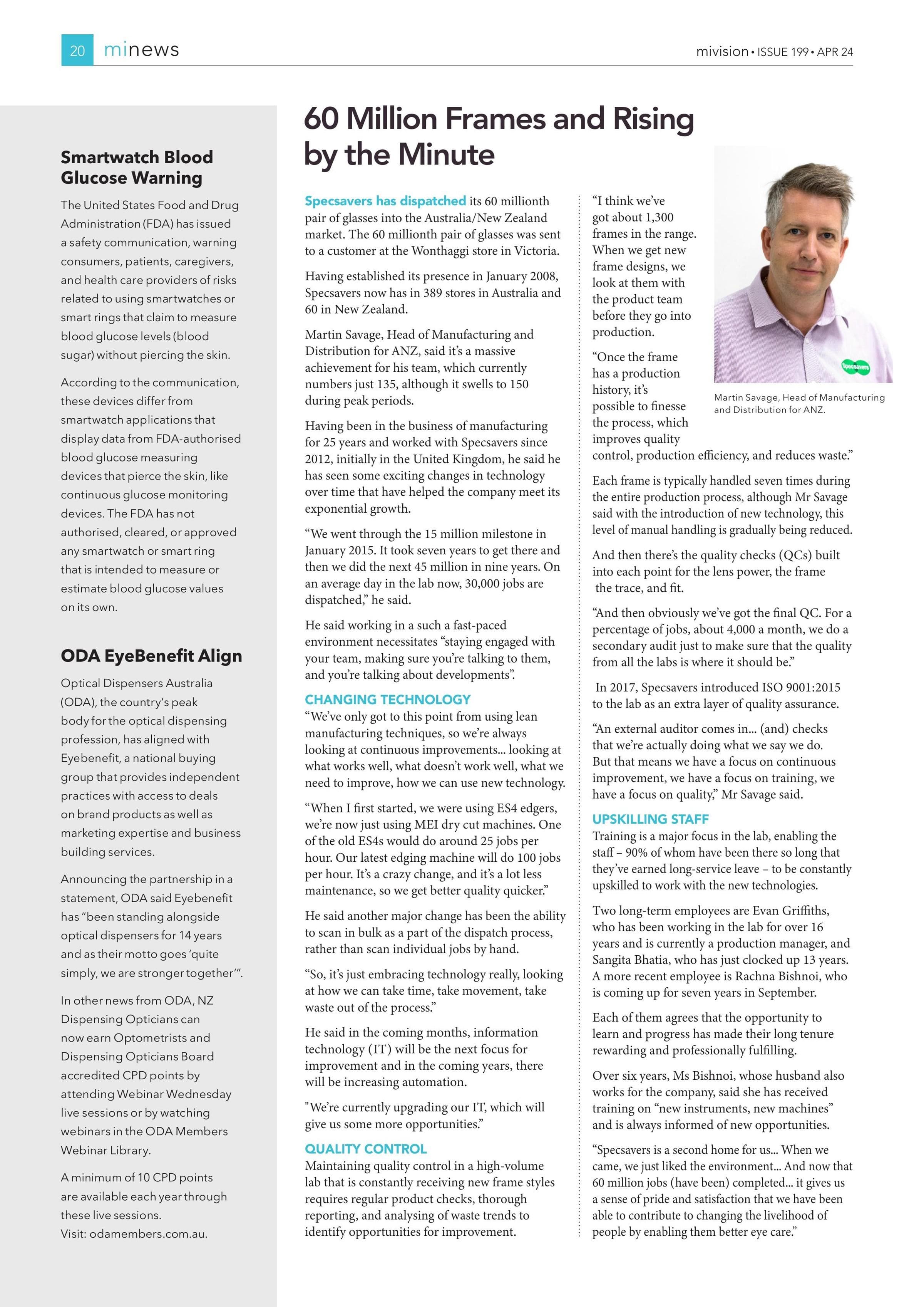 Smartwatch Blood Glucose Warning