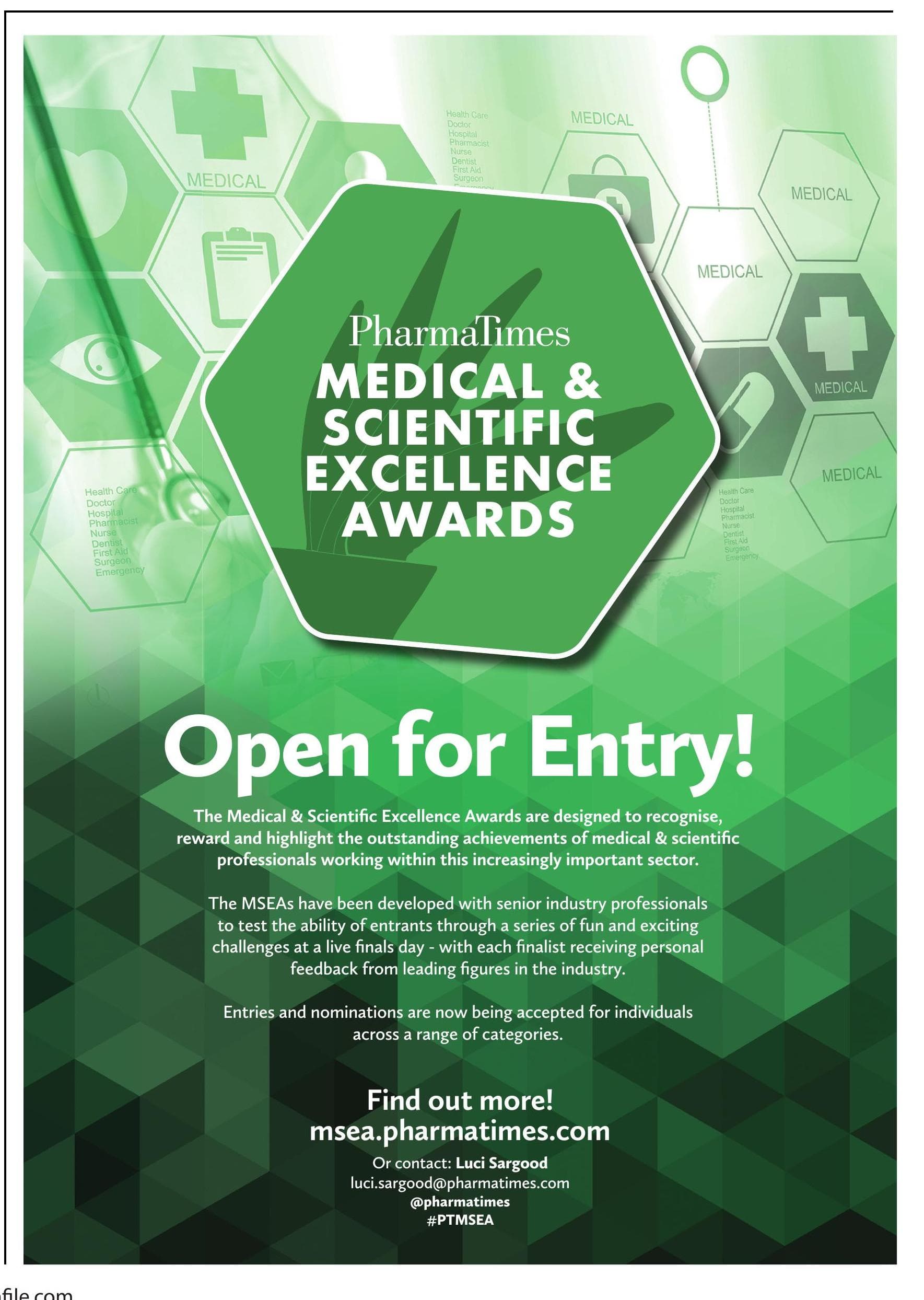 MEDICAL & SCIENTIFIC EXCELLENCE AWARDS