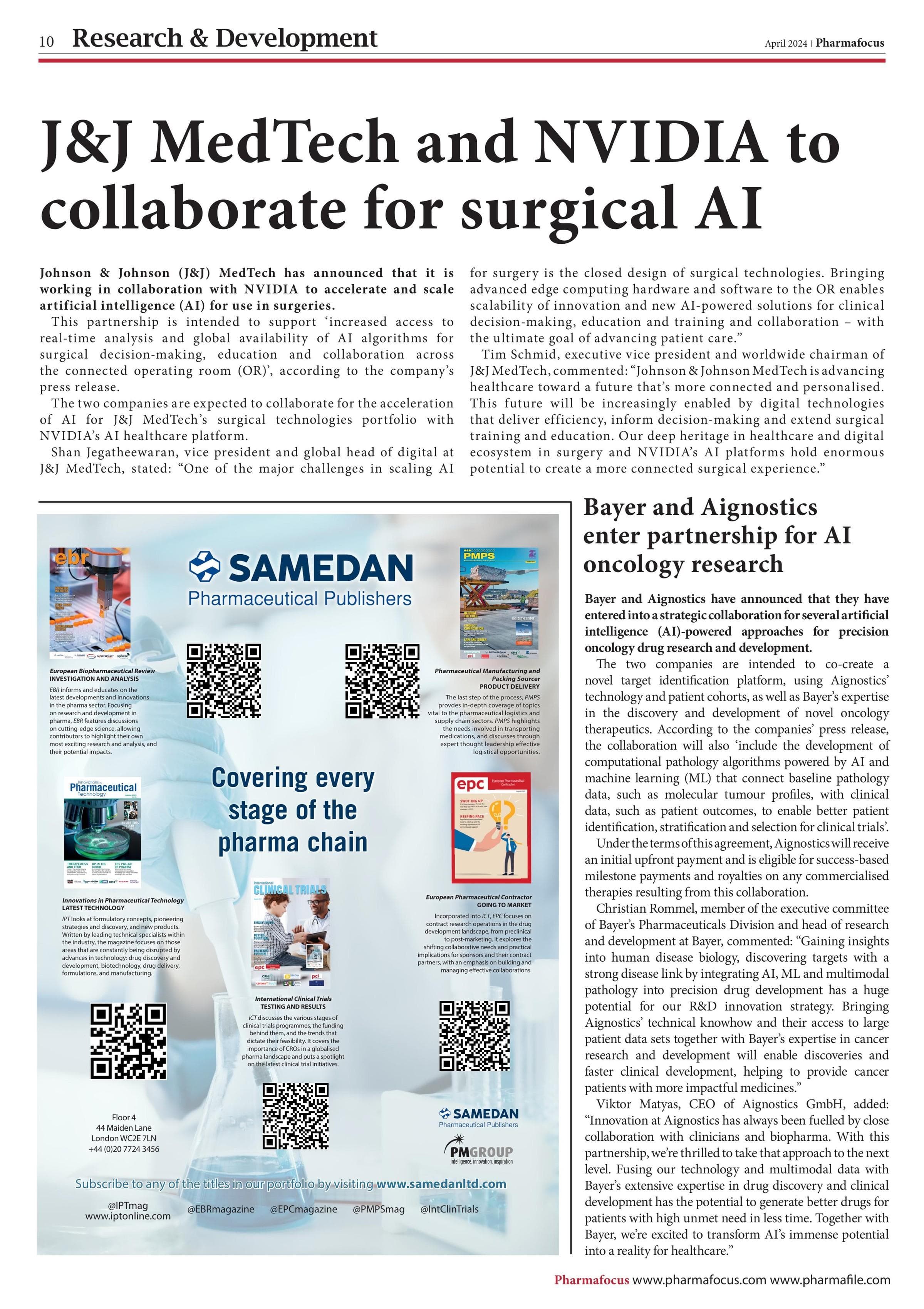 J&J MedTech and NVIDIA to collaborate for surgical AI