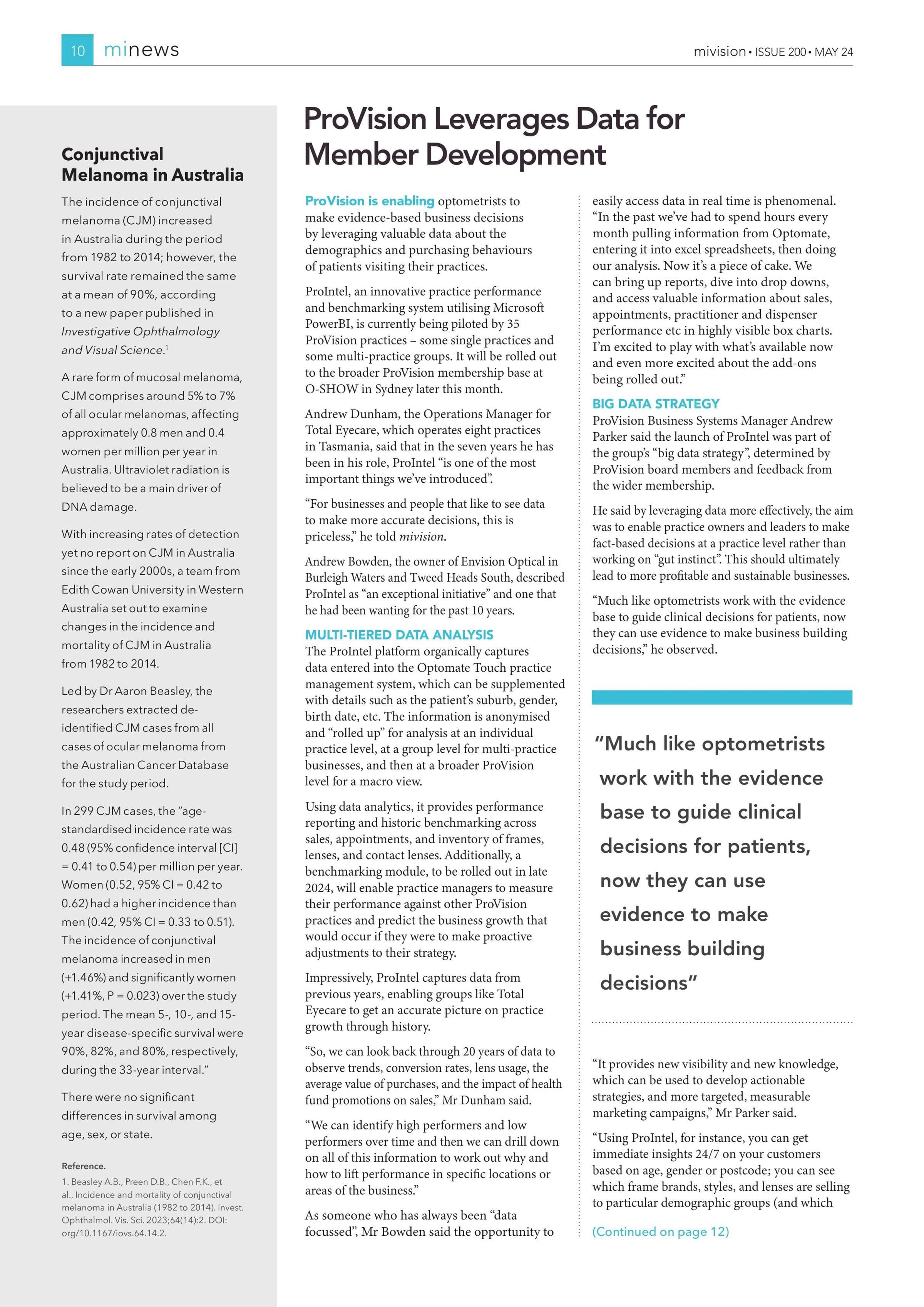 ProVision Leverages Data for Member Development