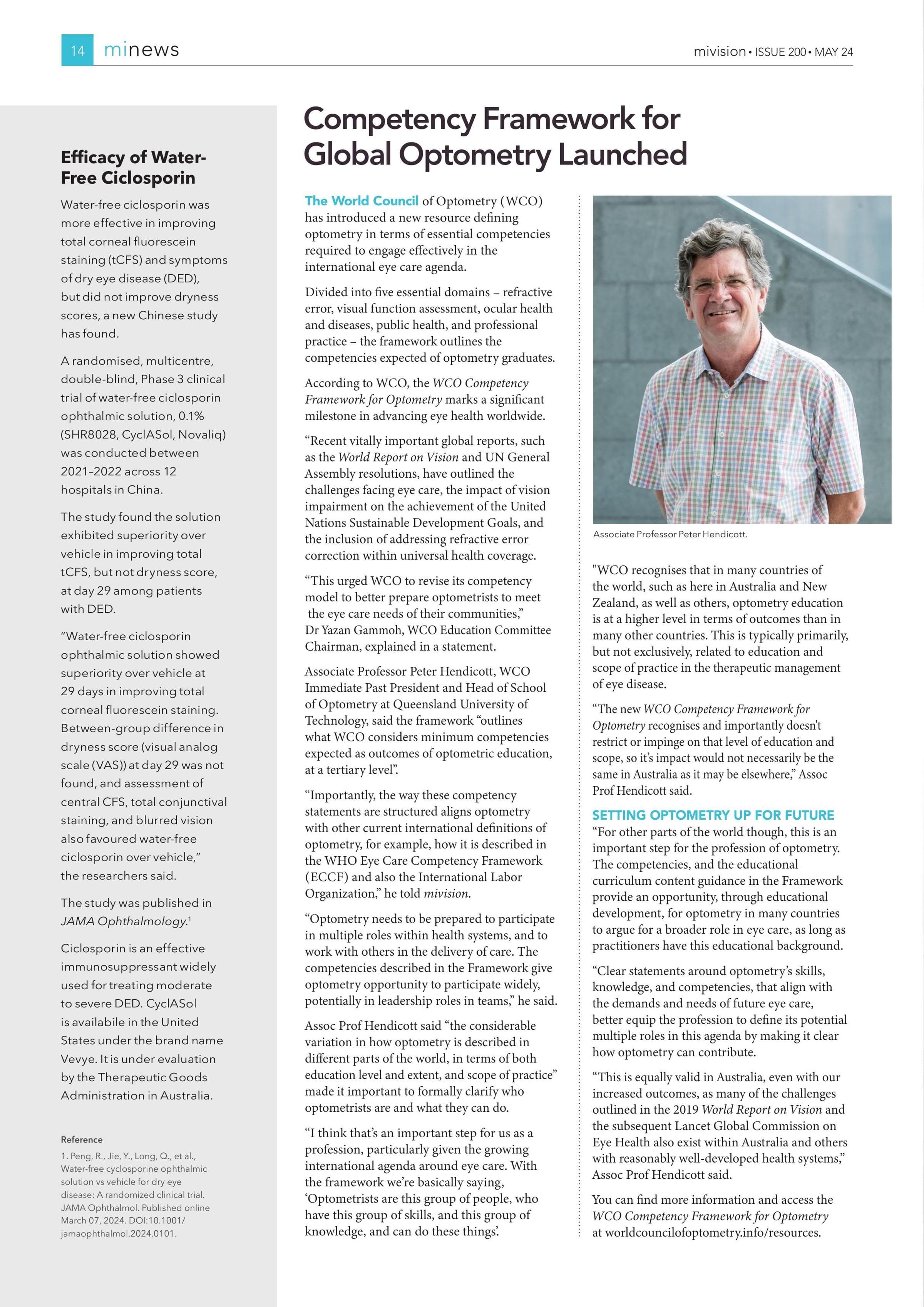 Efficacy of Water-Free Ciclosporin