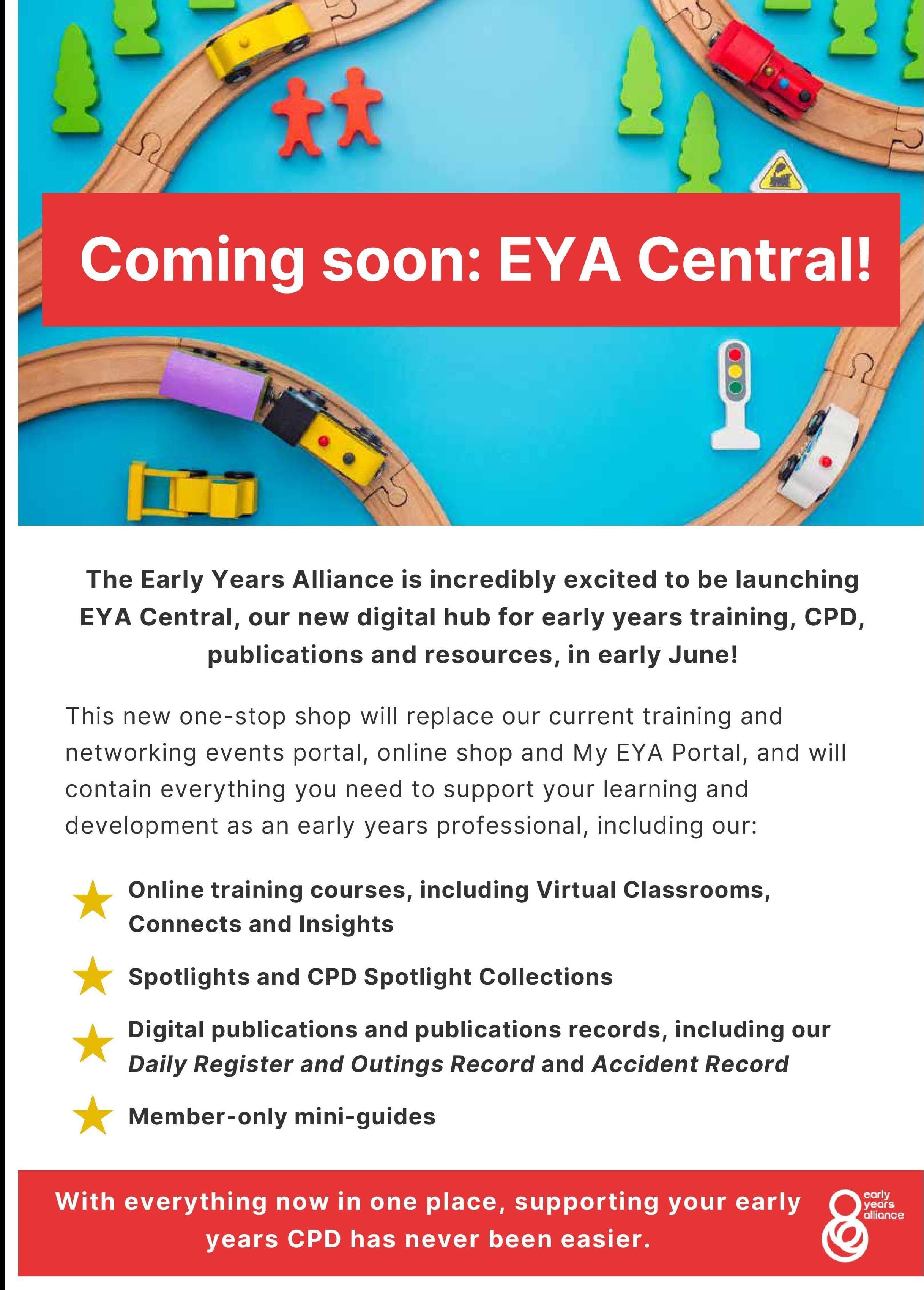 Coming soon: EYA Central!