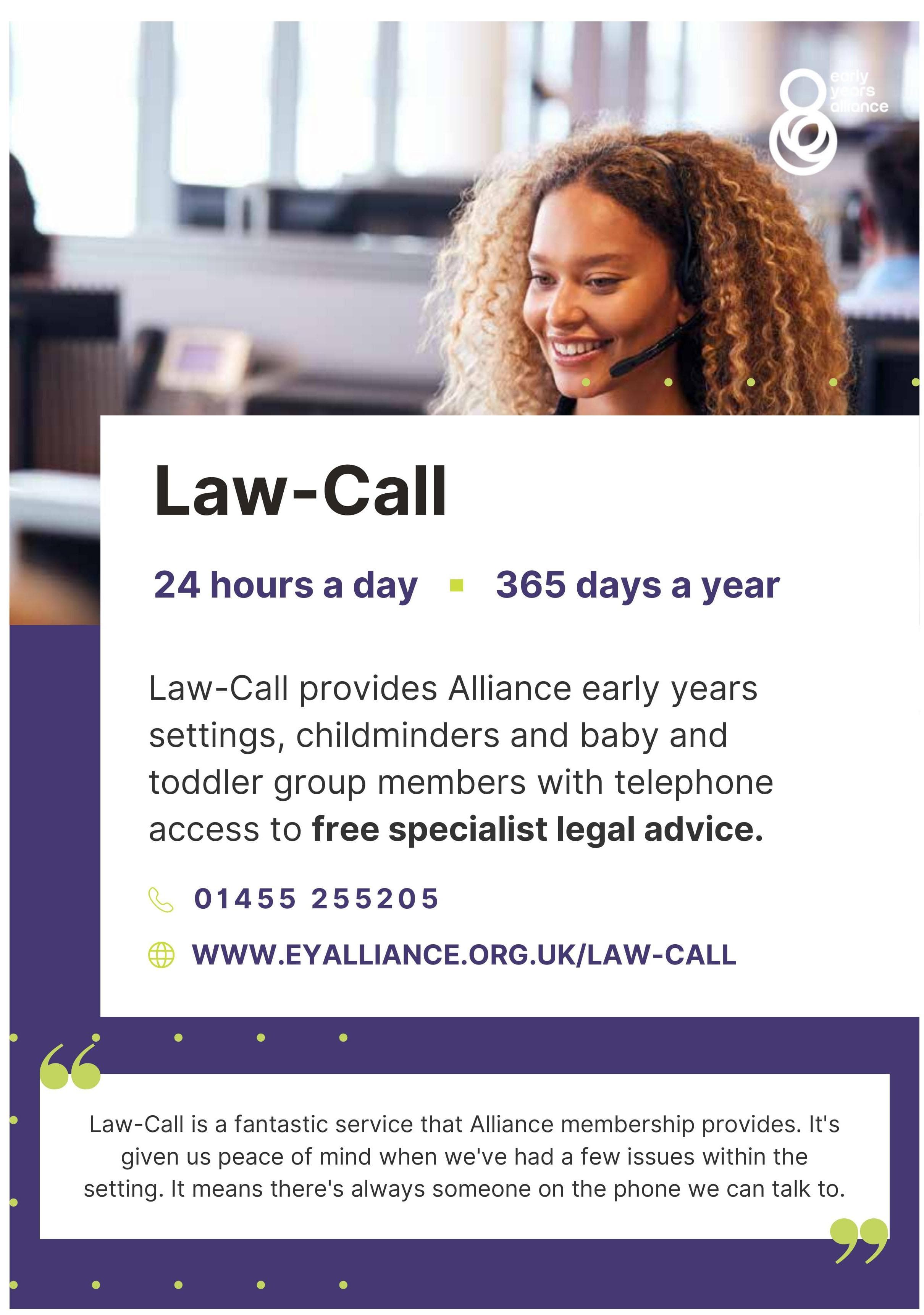 Law-call advert