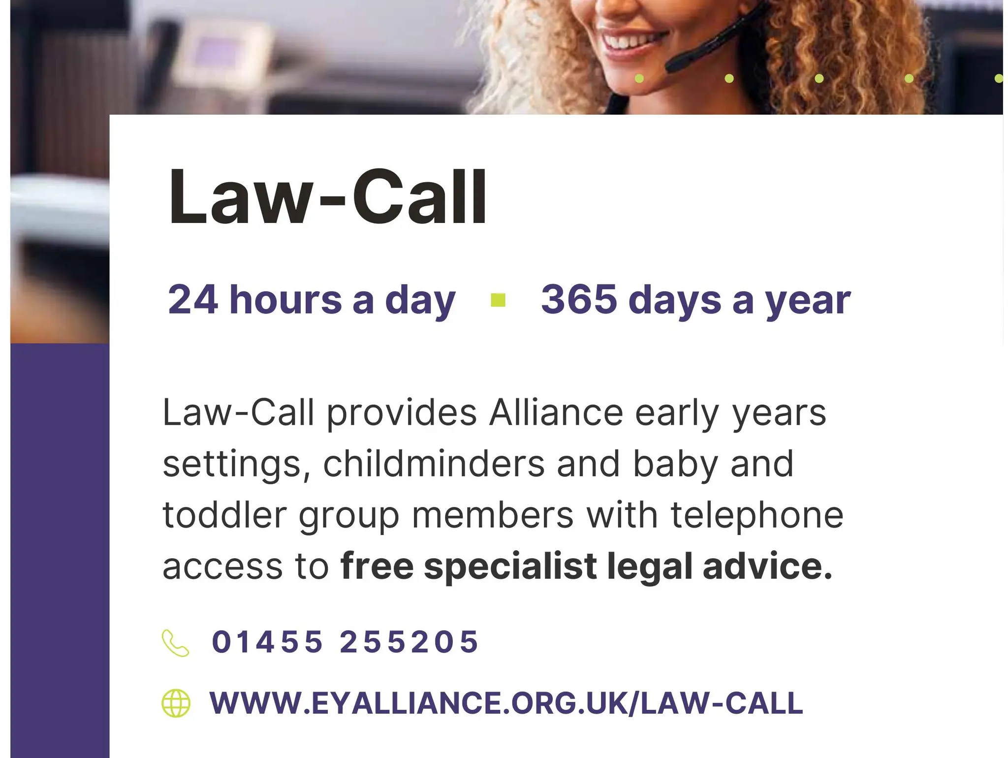 Law-call advert