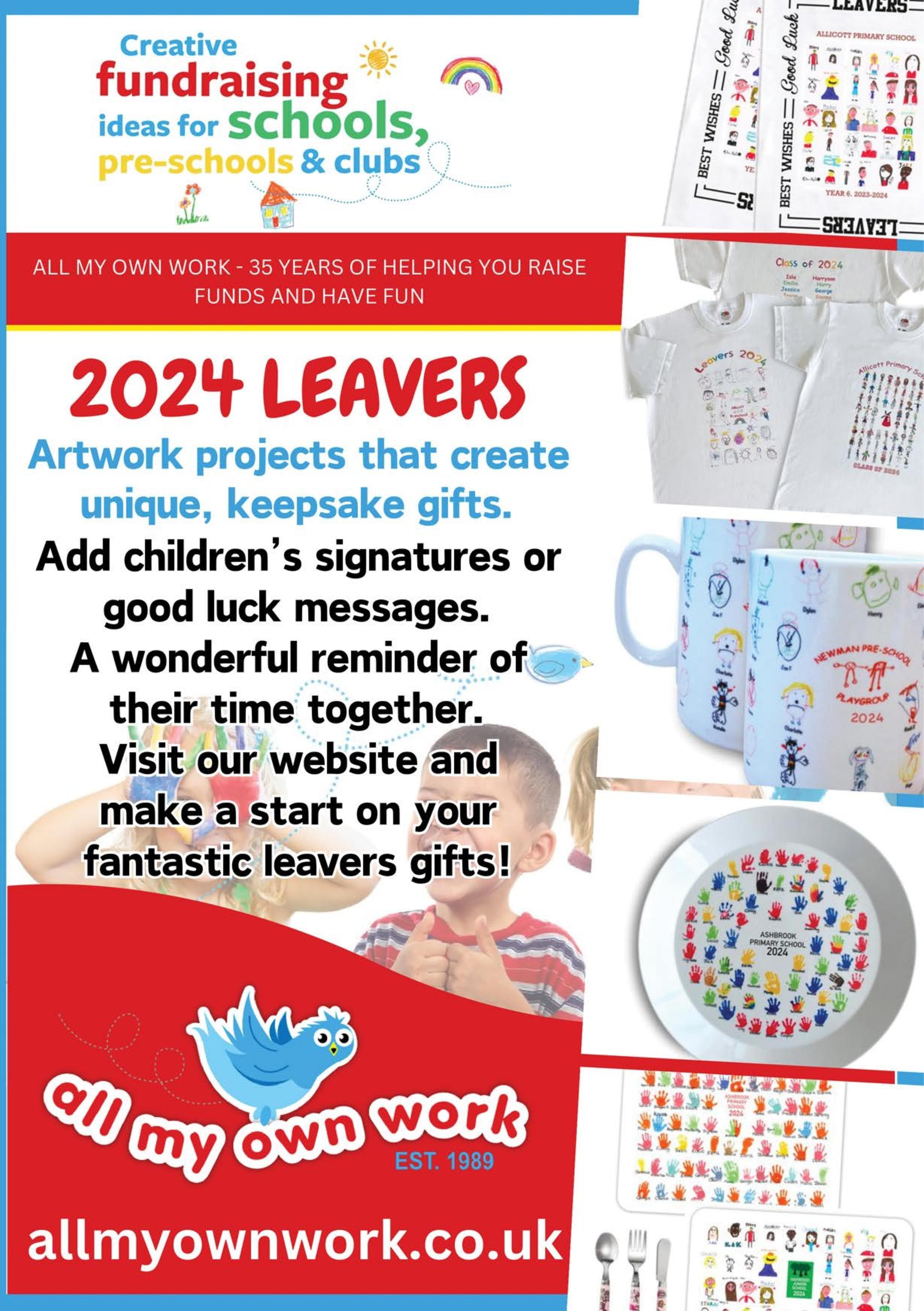 All my own work advert