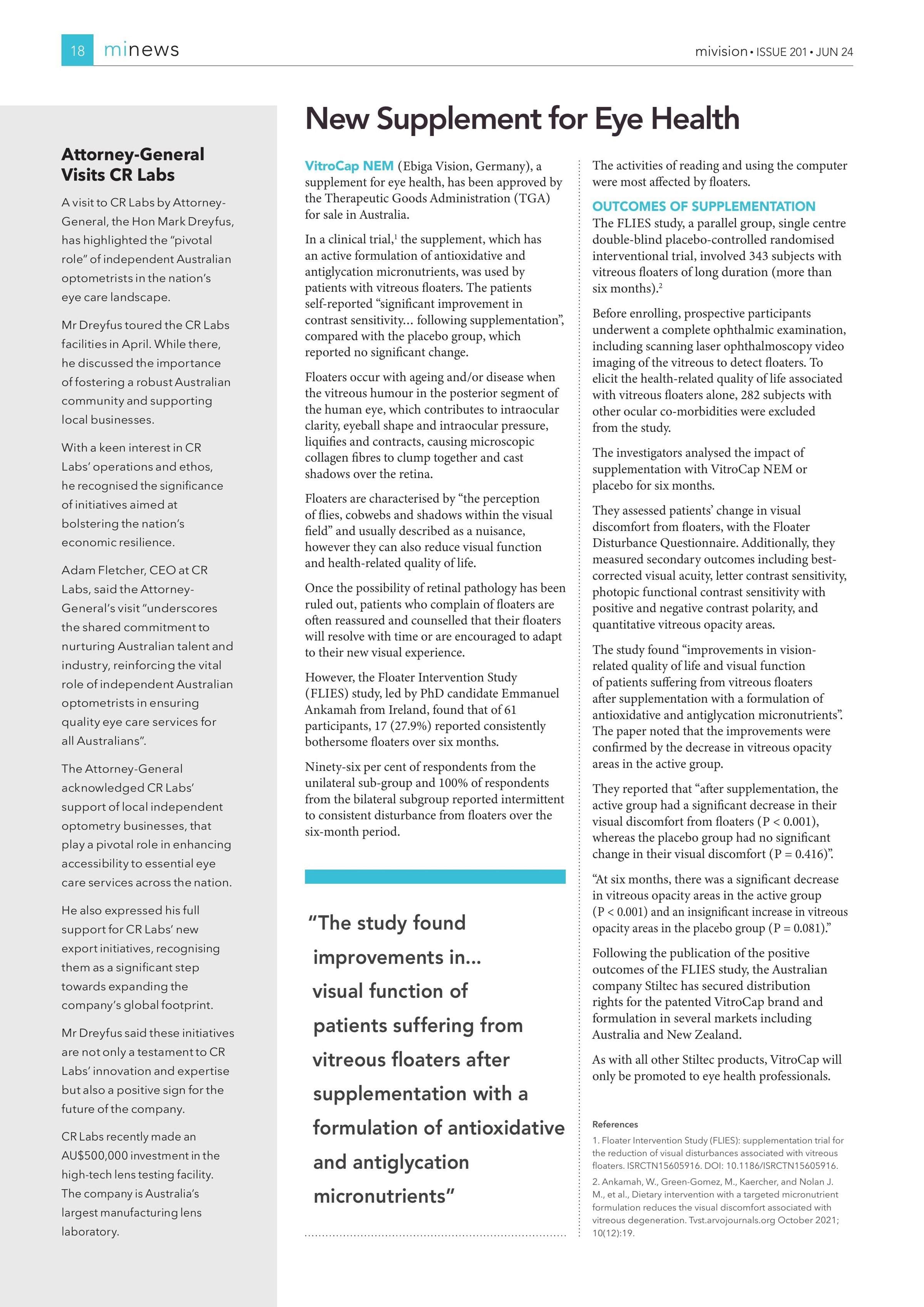 Attorney-General Visits CR Labs