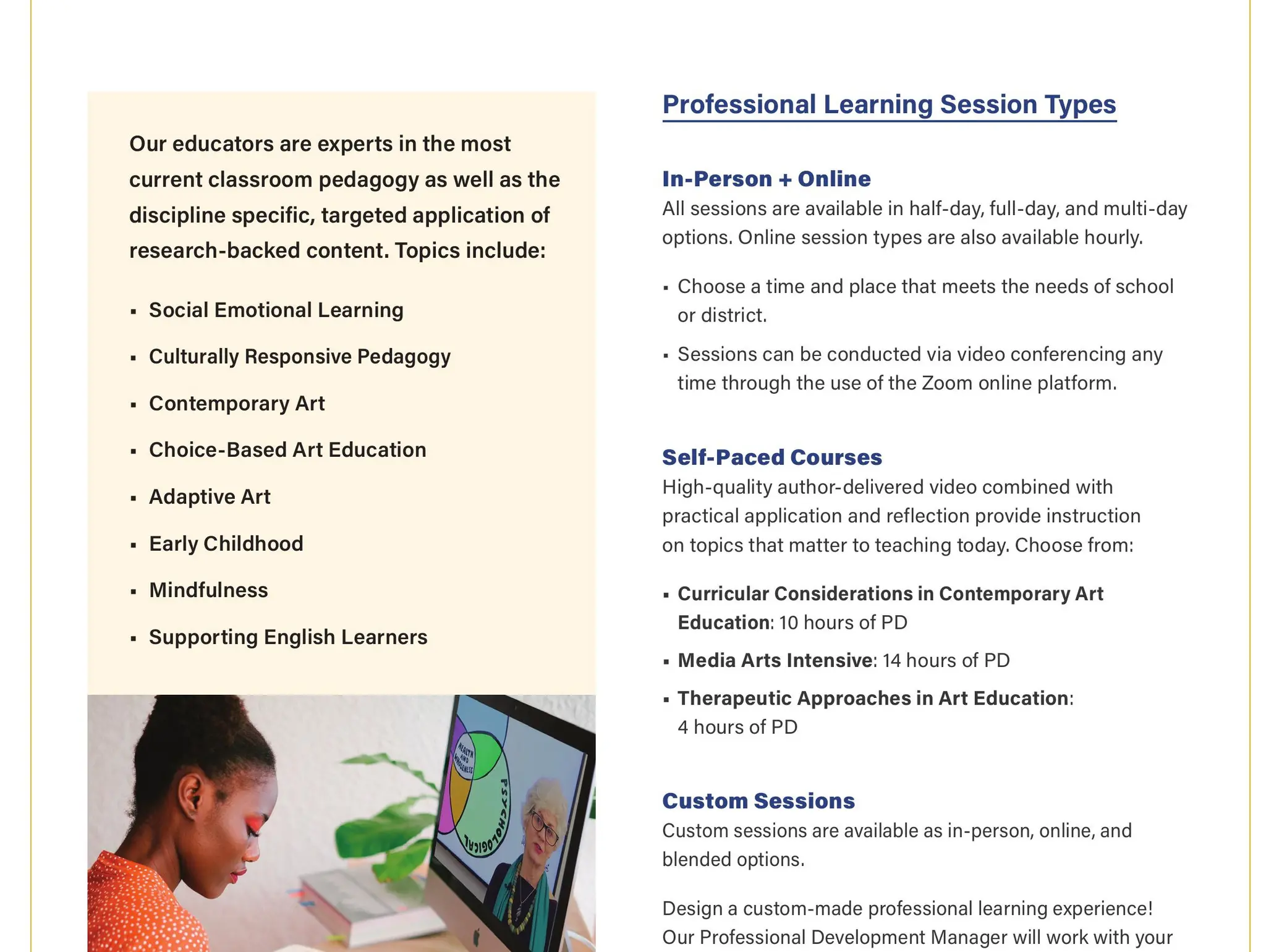 Professional Development from Davis