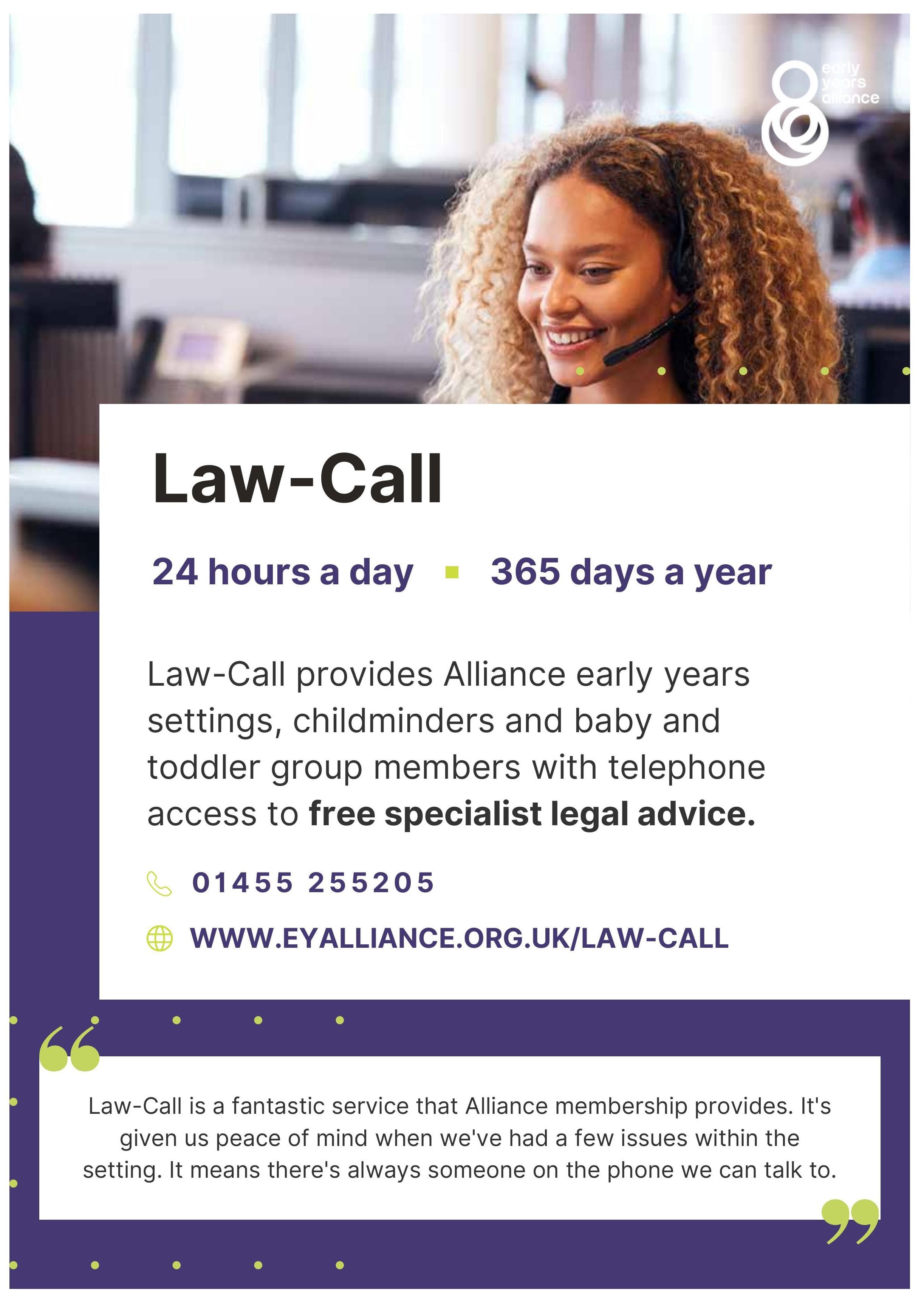 Law-Call advert