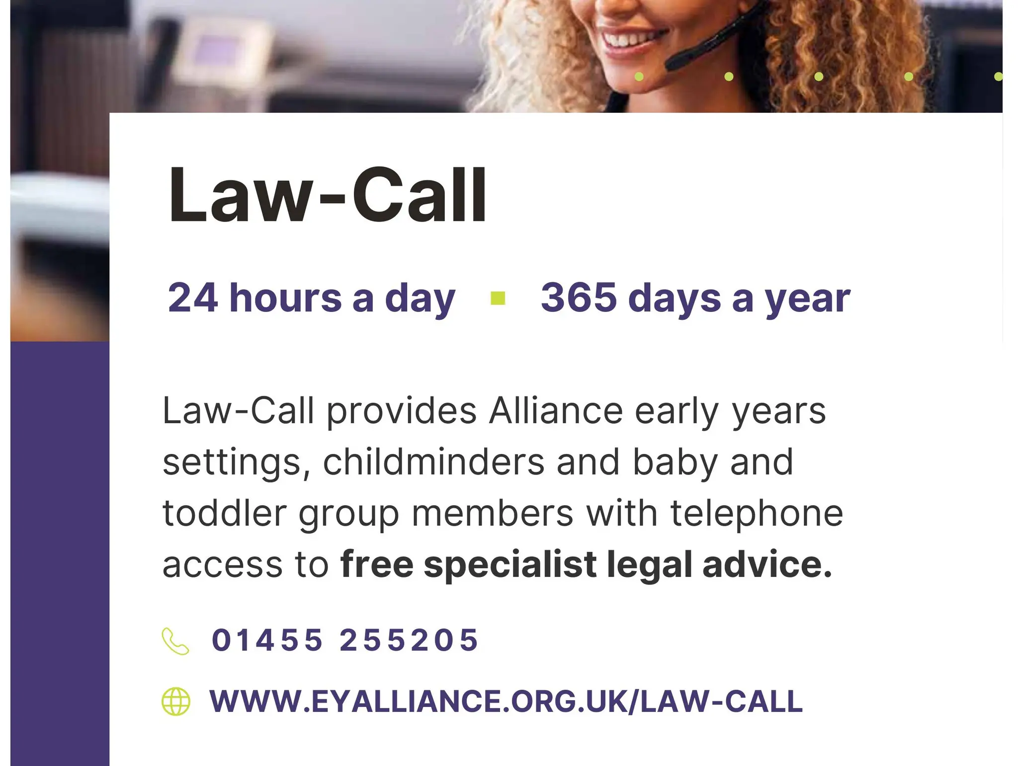 Law-Call advert