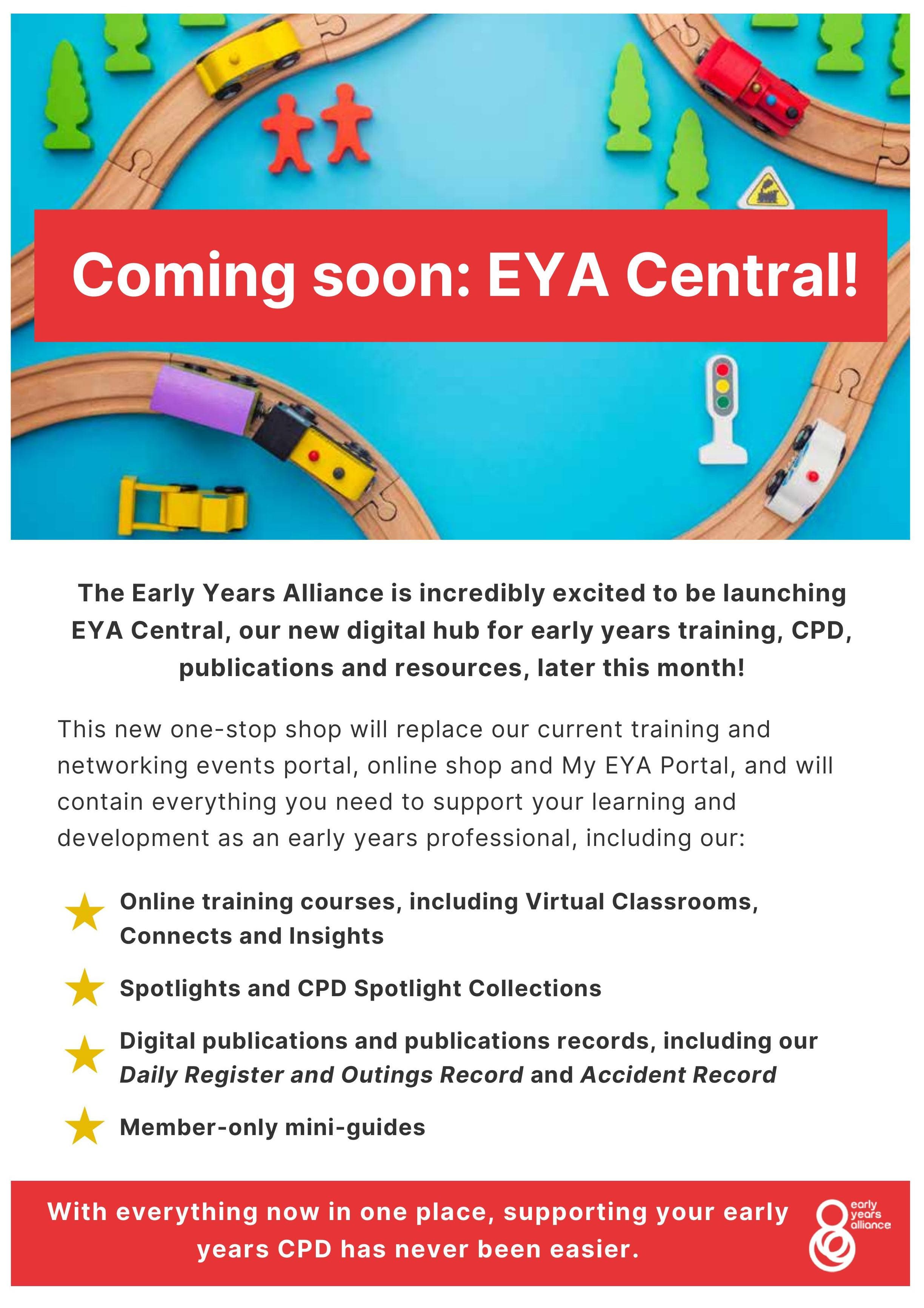 Coming soon: EYA Central