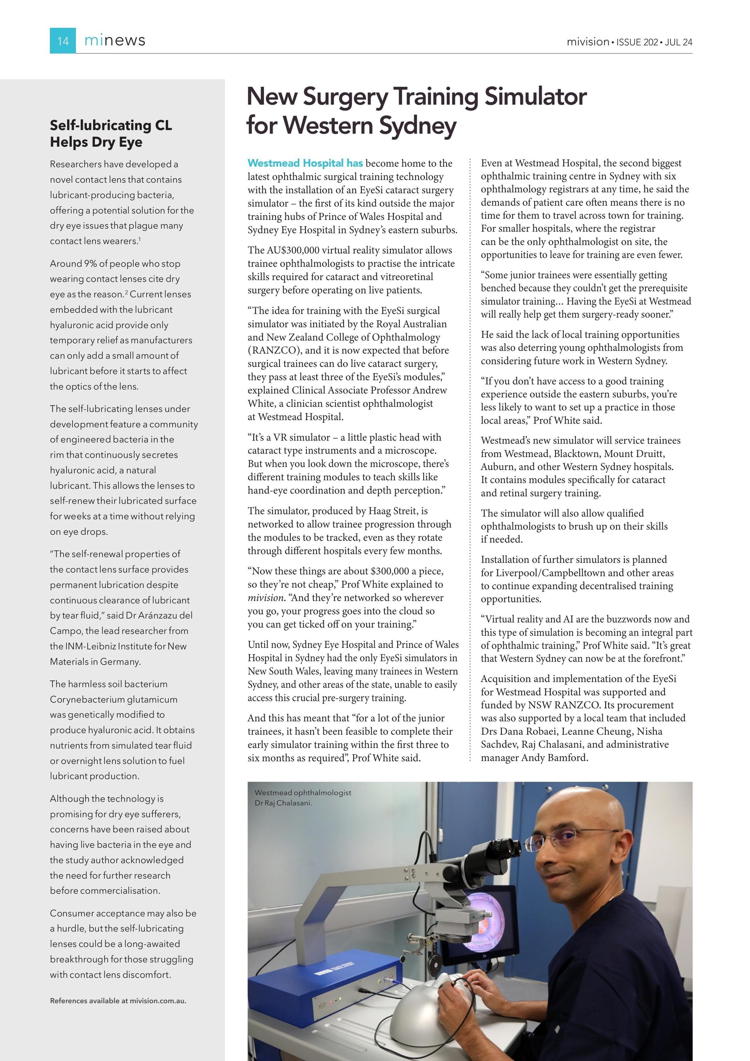 Self-lubricating CL Helps Dry Eye