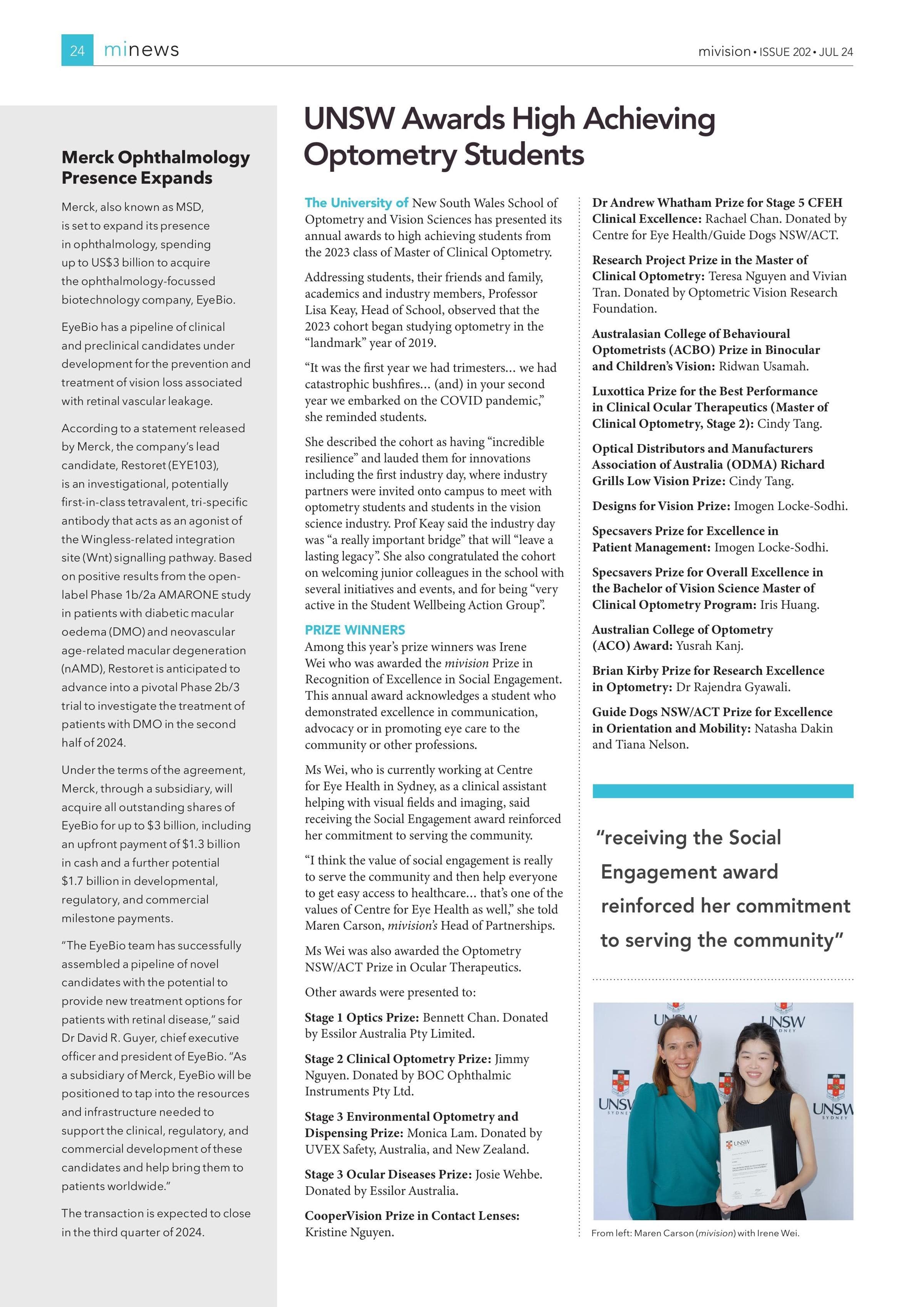 Merck Ophthalmology Presence Expands