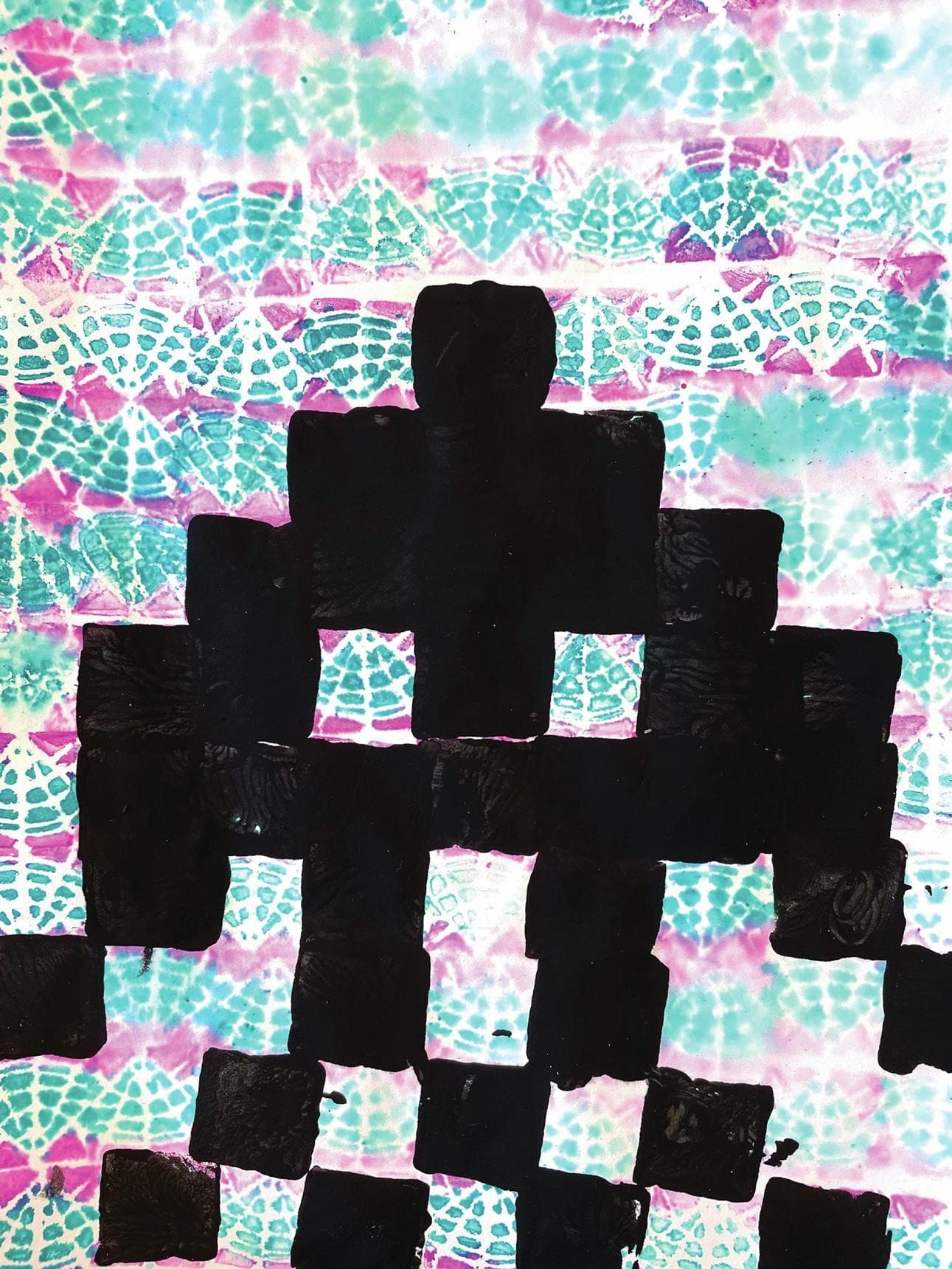 Stamped Space Invaders