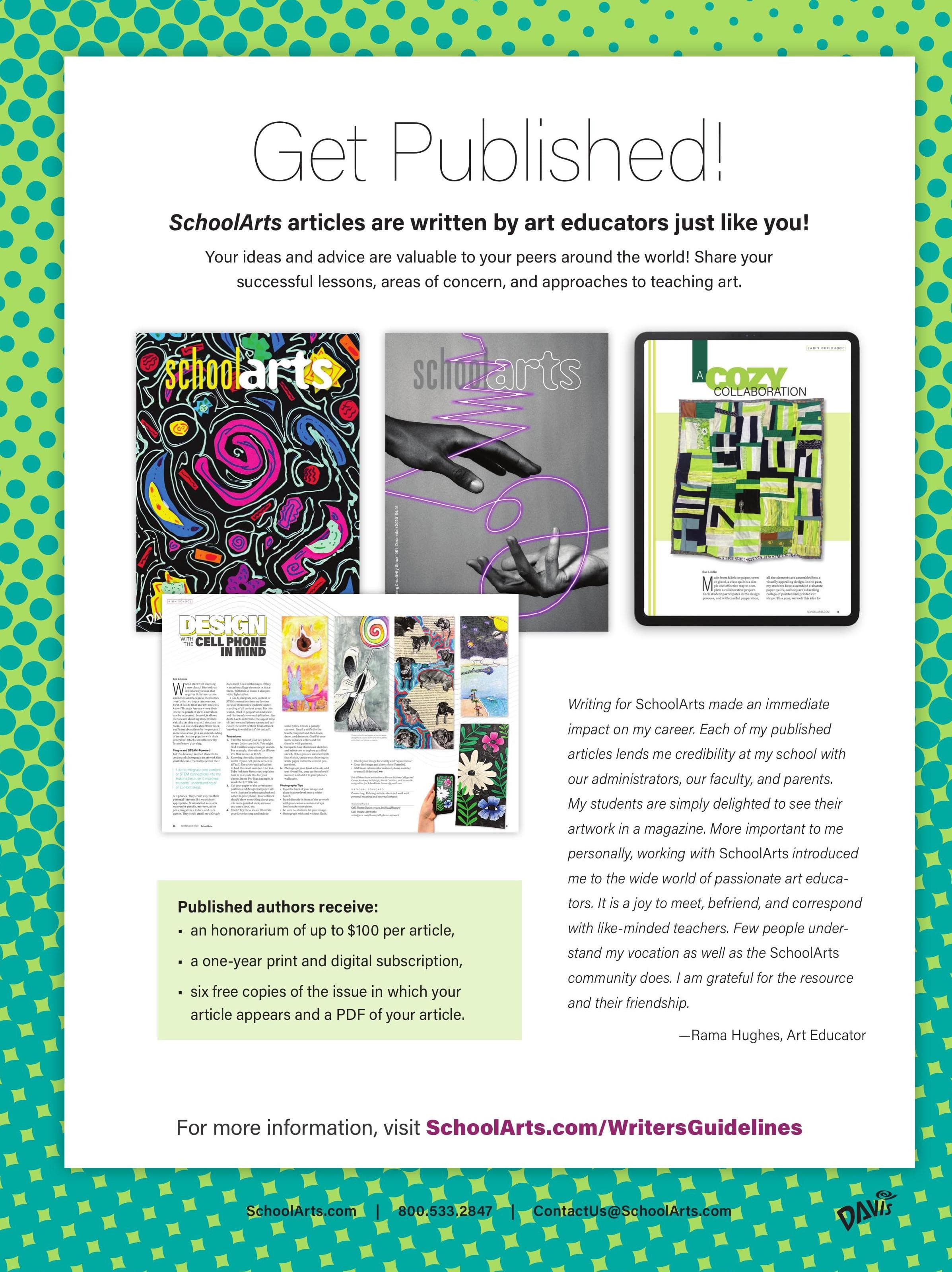 Get Published in SchoolArts!