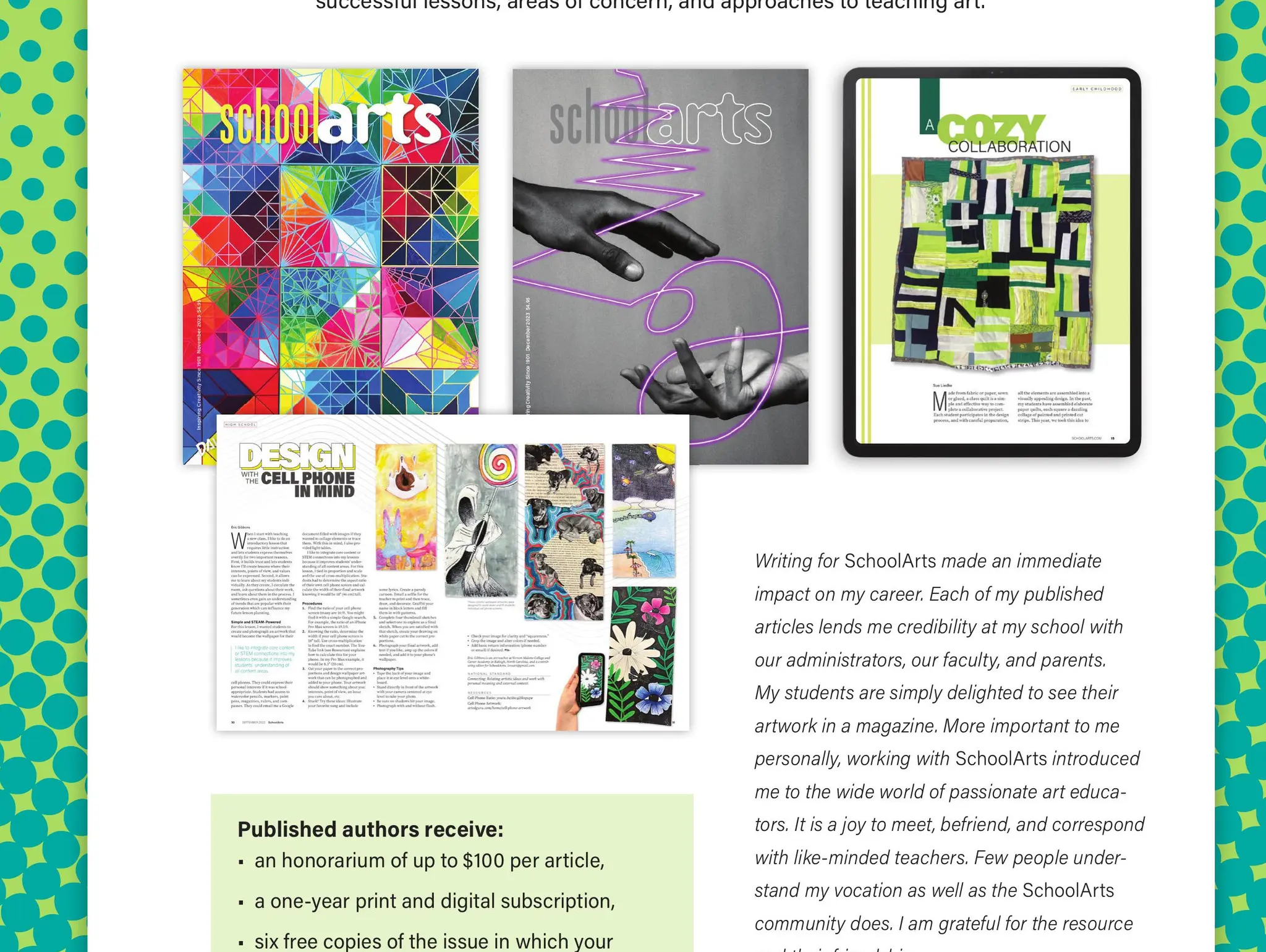 Get Published in SchoolArts!