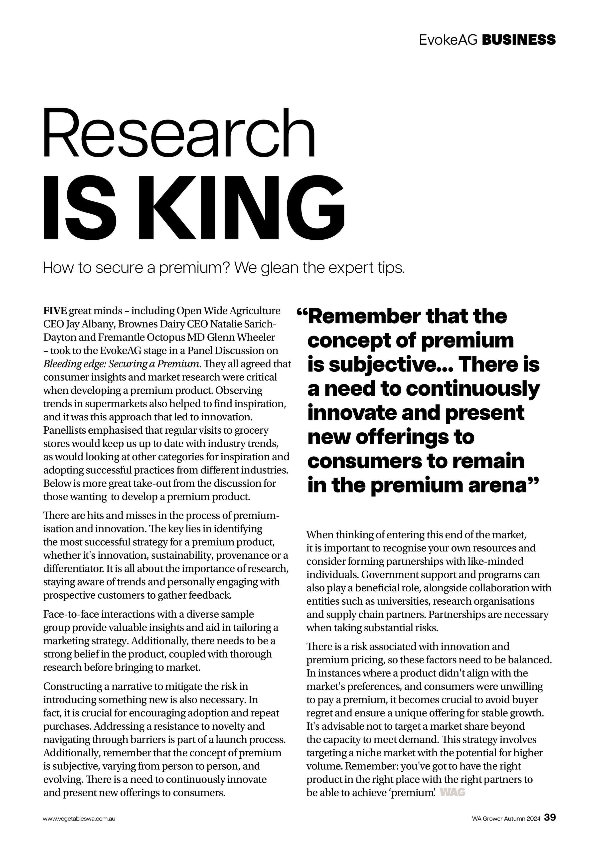 Research IS KING