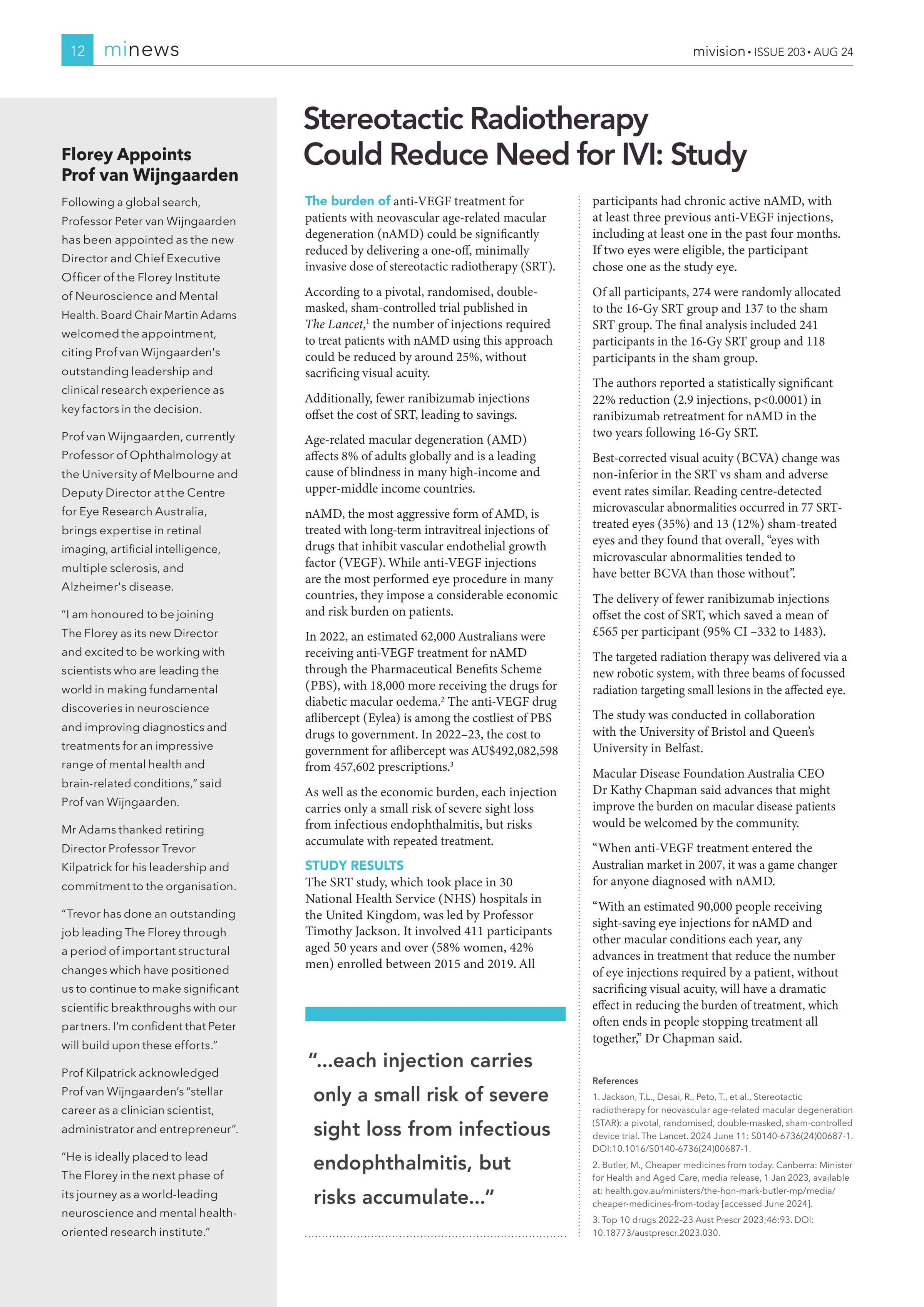 Florey Appoints Prof van Wijngaarden