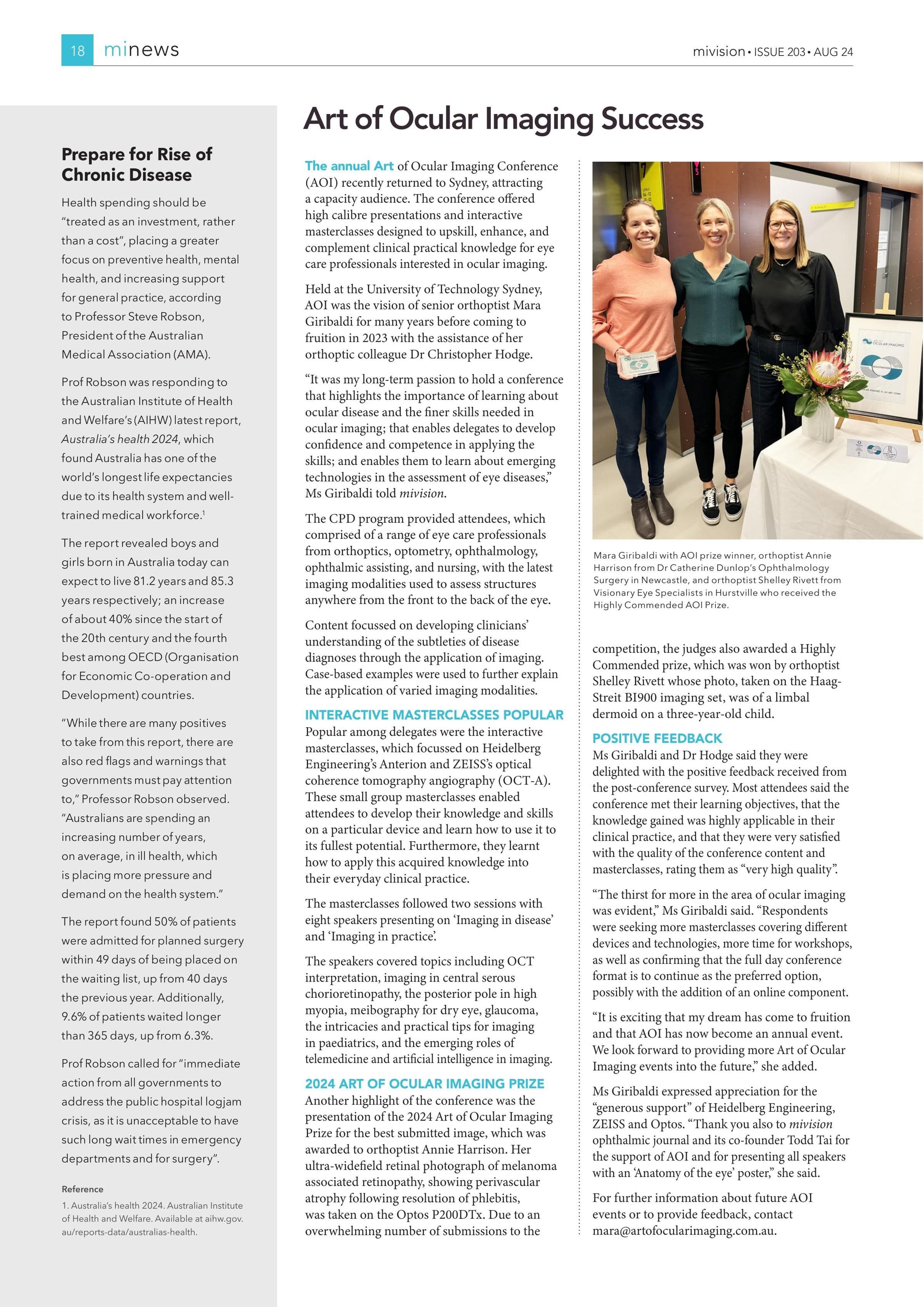 Prepare for Rise of Chronic Disease