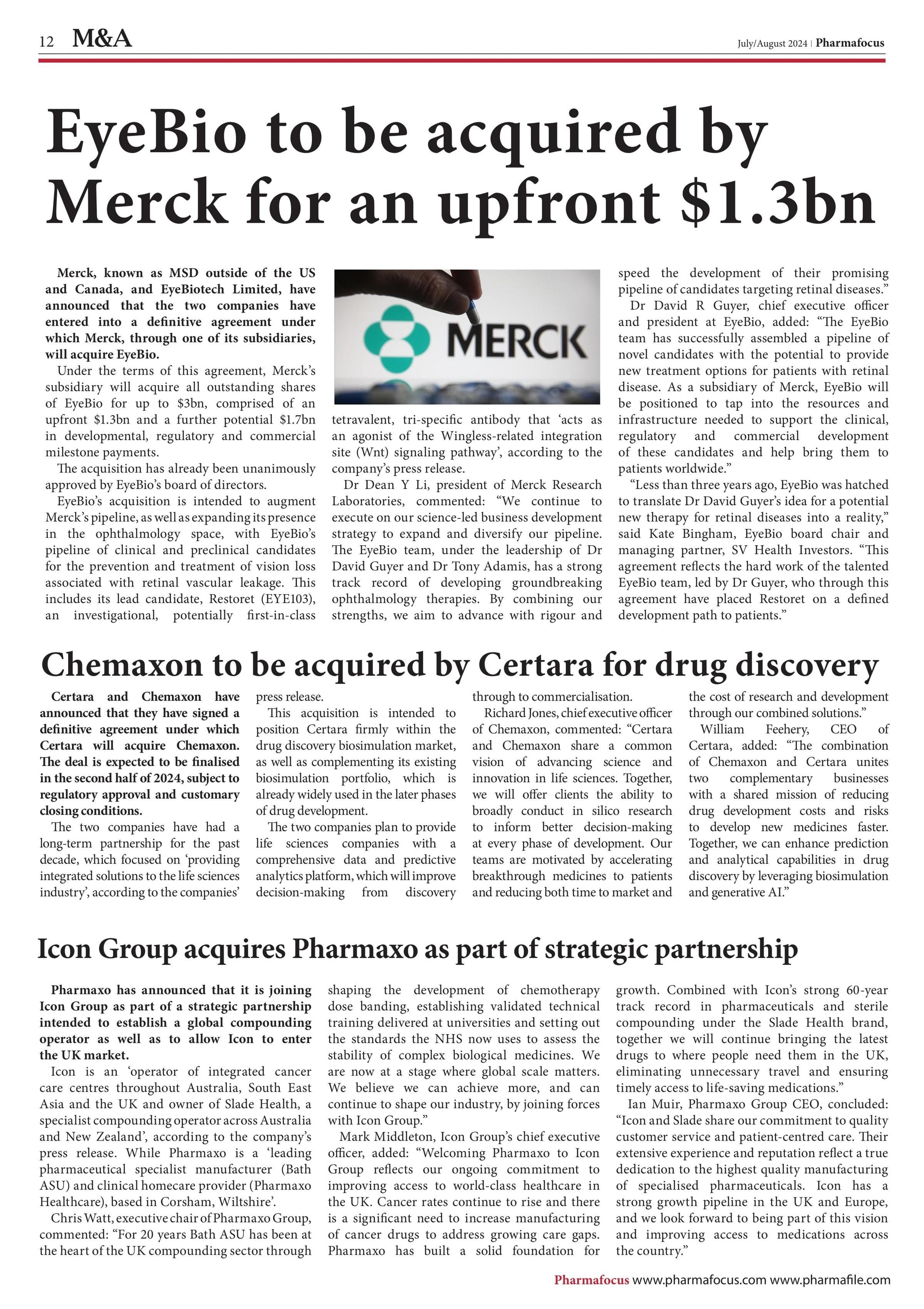 Chemaxon to be acquired by Certara for drug discovery