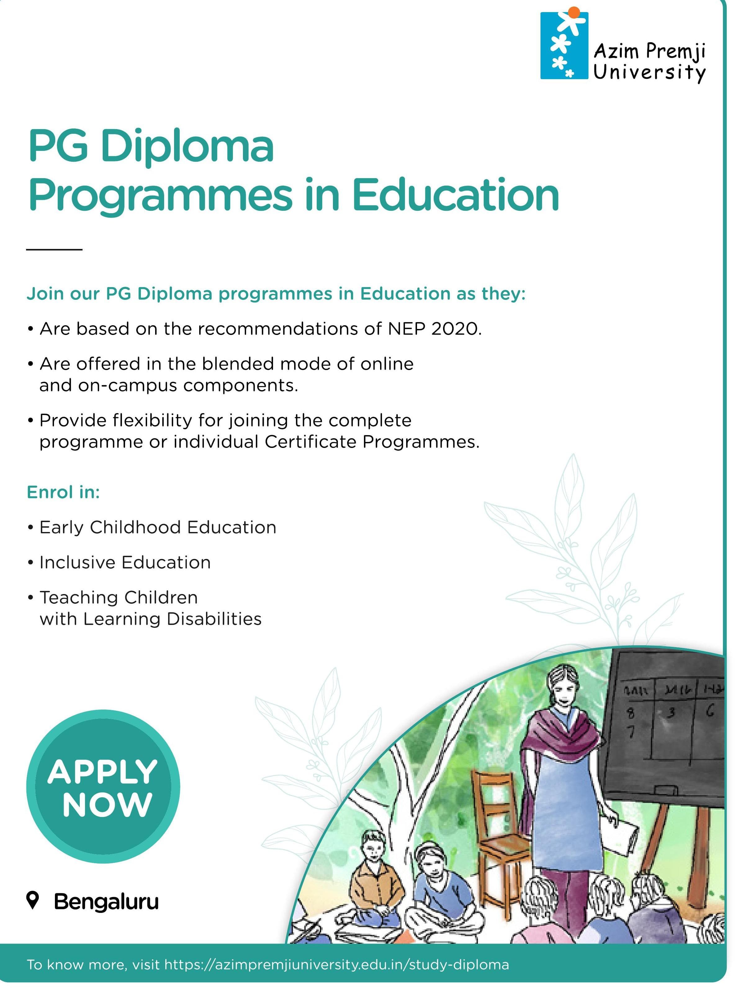 PG Diploma Programmes in Education