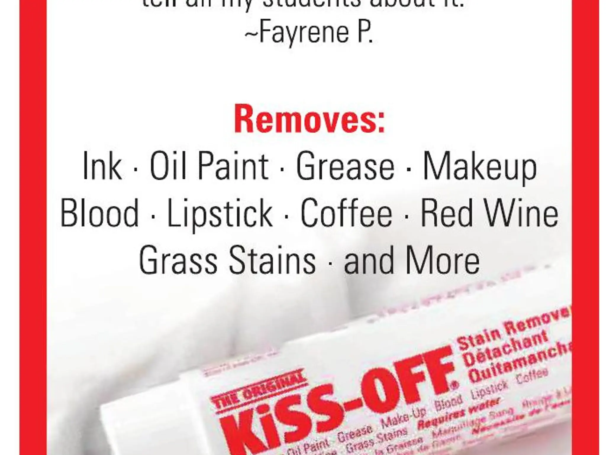 Kiss-Off® Stain Remover