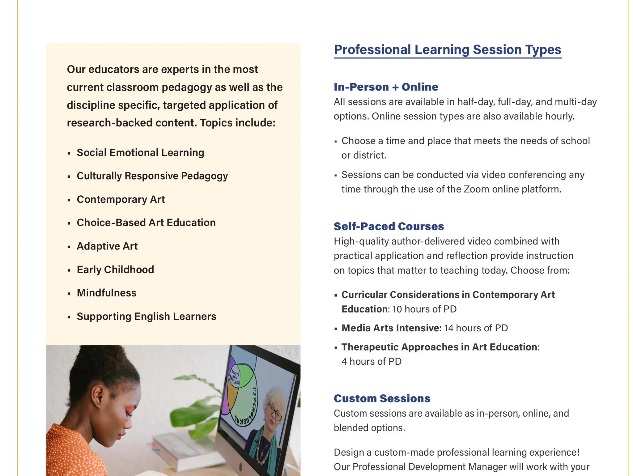 Professional Development from Davis