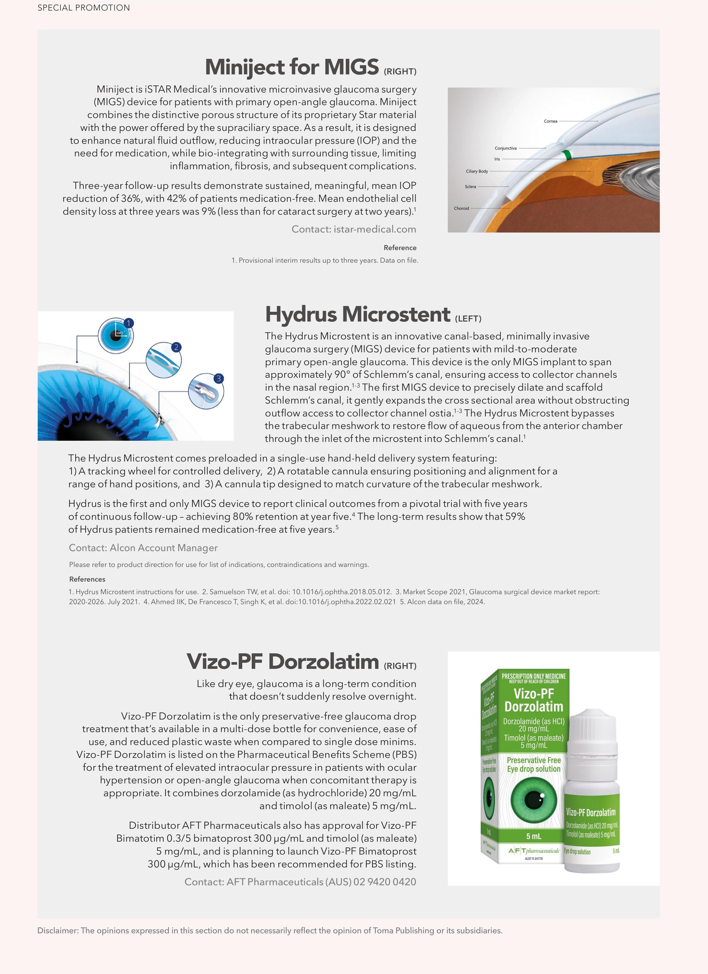 miophthalmology products