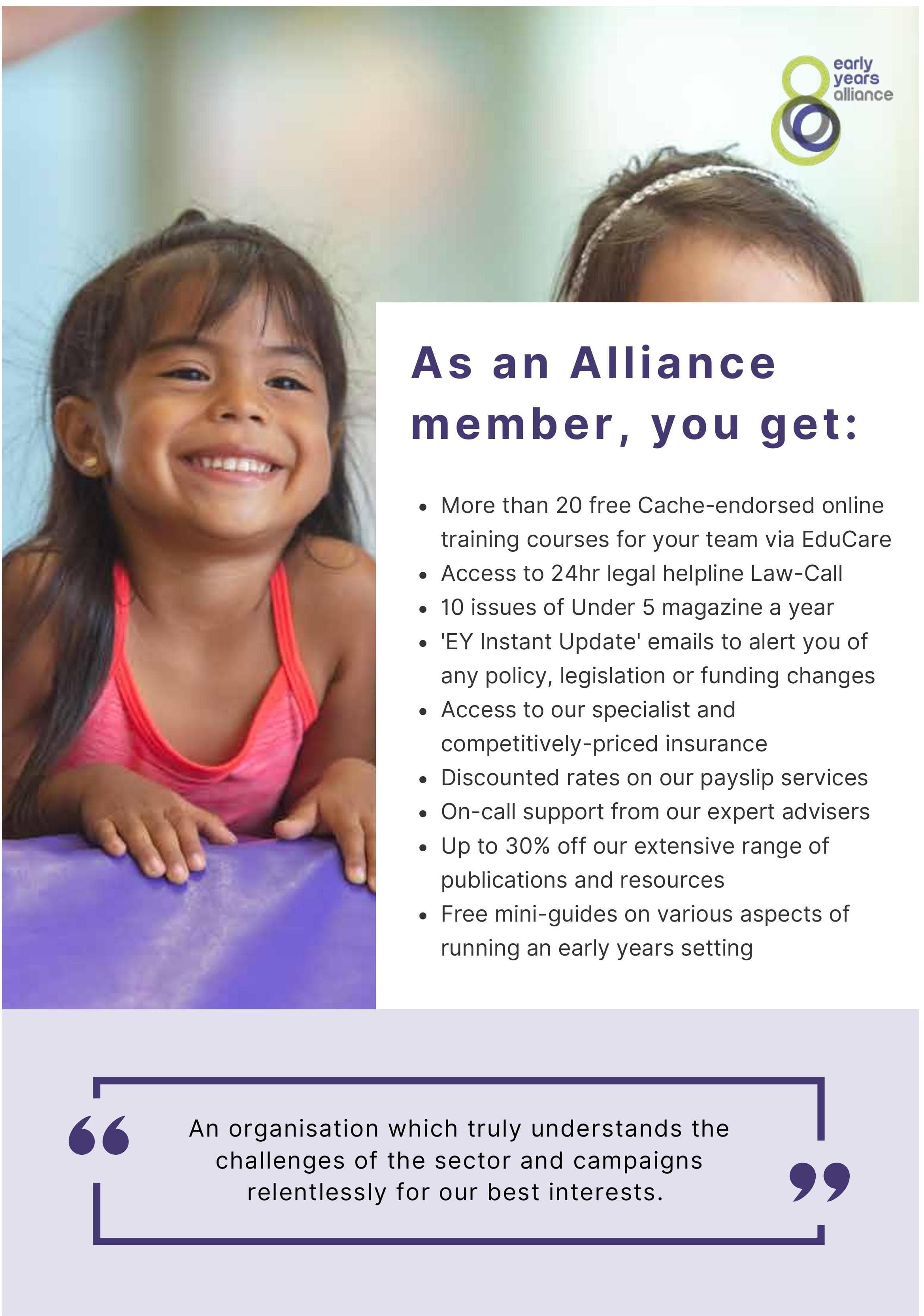 Advert: Alliance membership