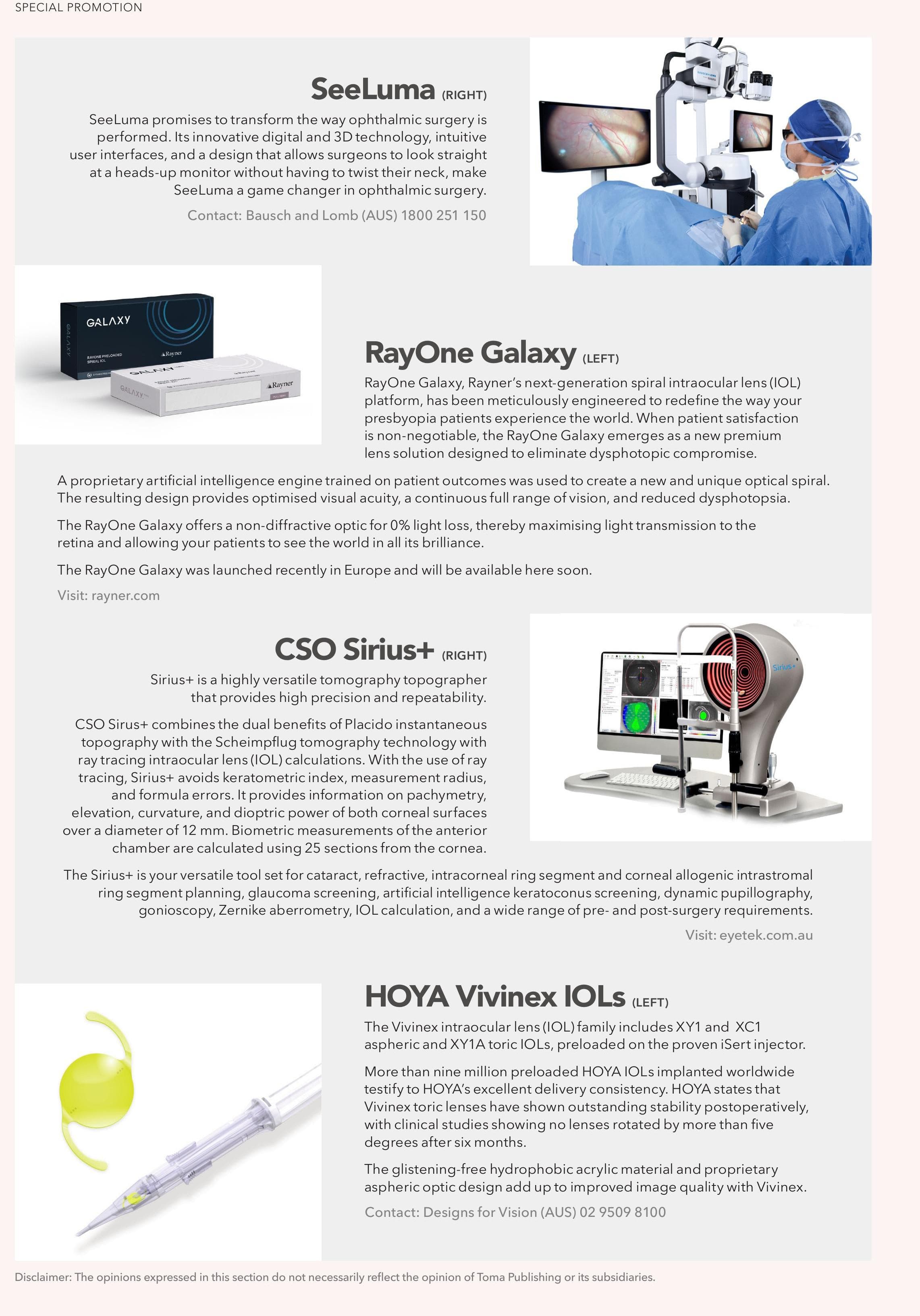 miophthalmology products