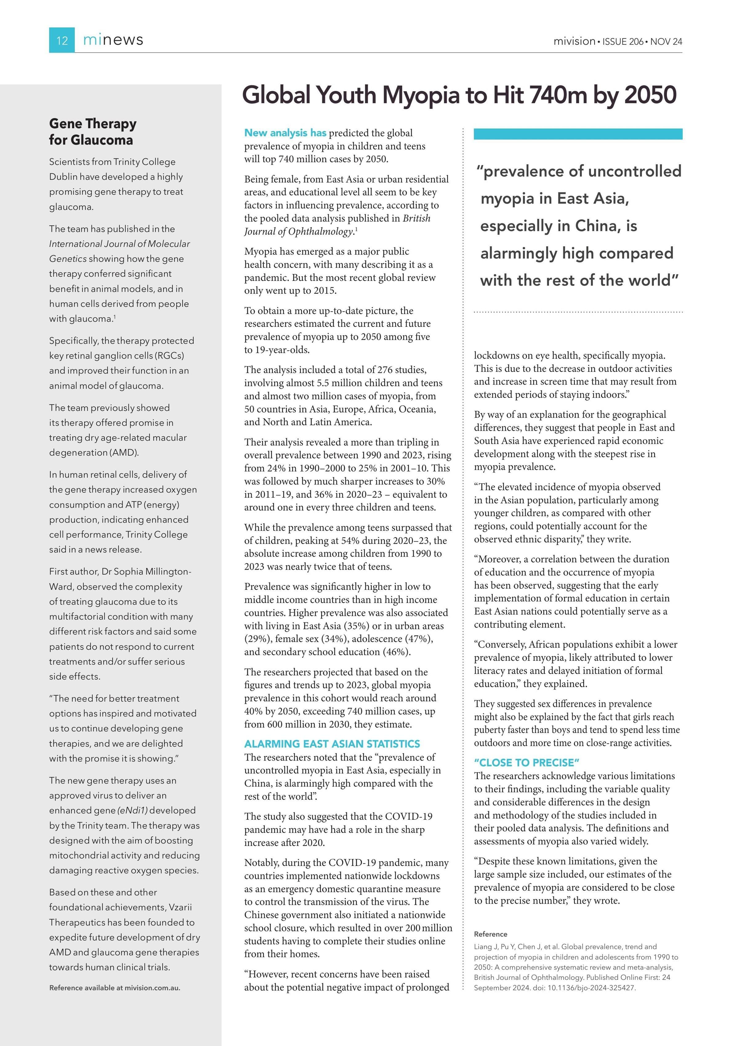 Gene Therapy for Glaucoma