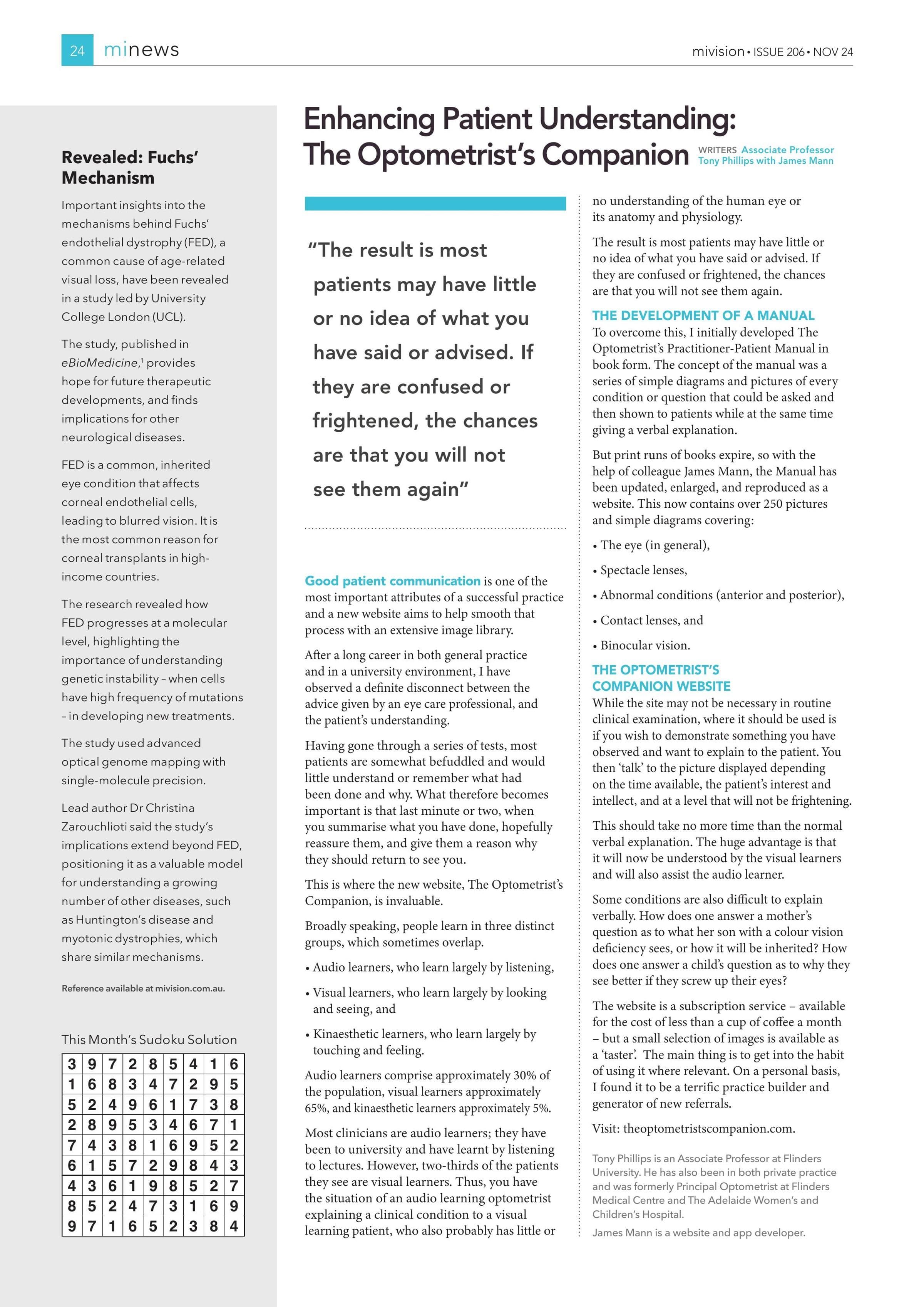 Enhancing Patient Understanding: The Optometrist’s Companion