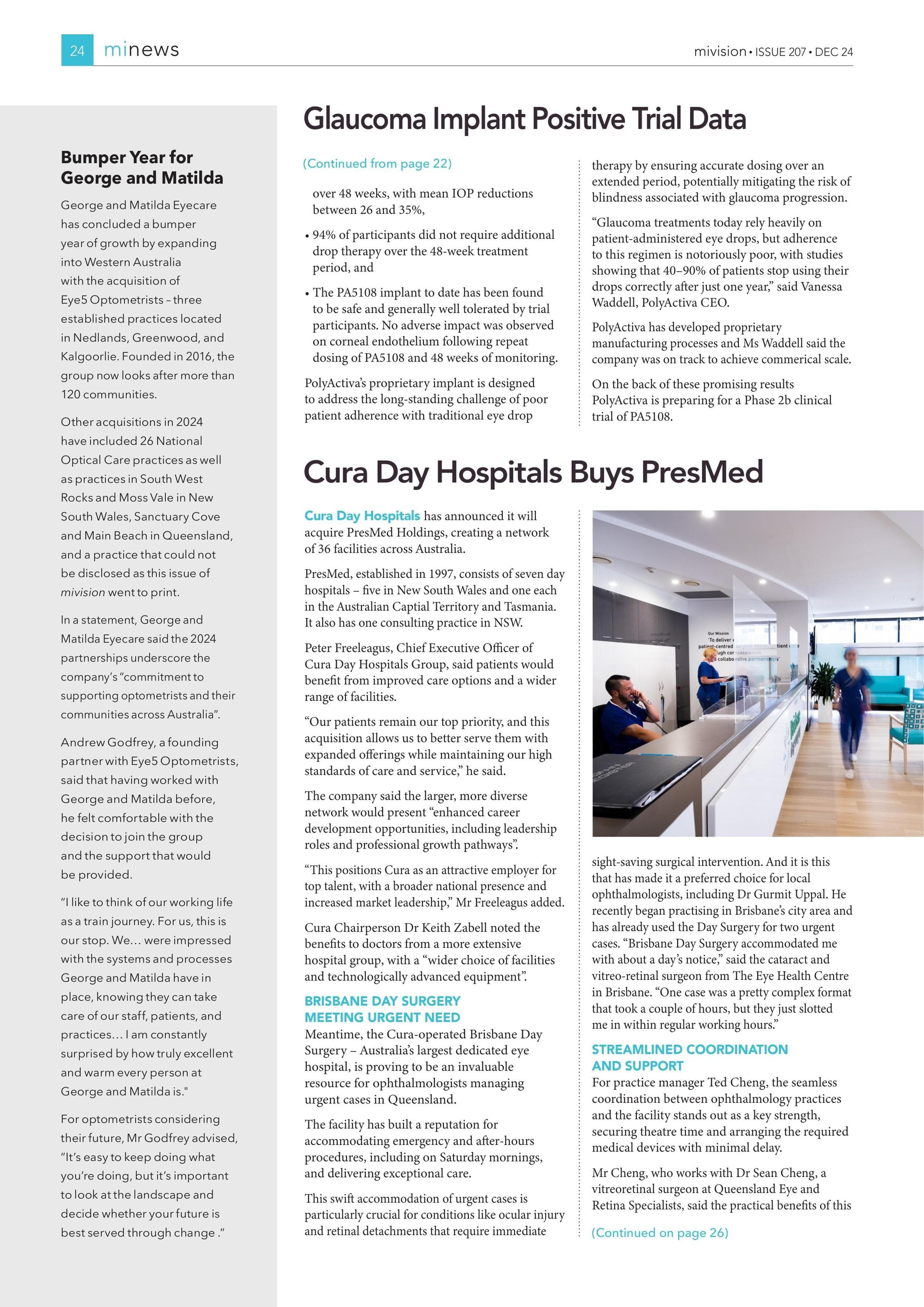 Bumper Year for George and Matilda