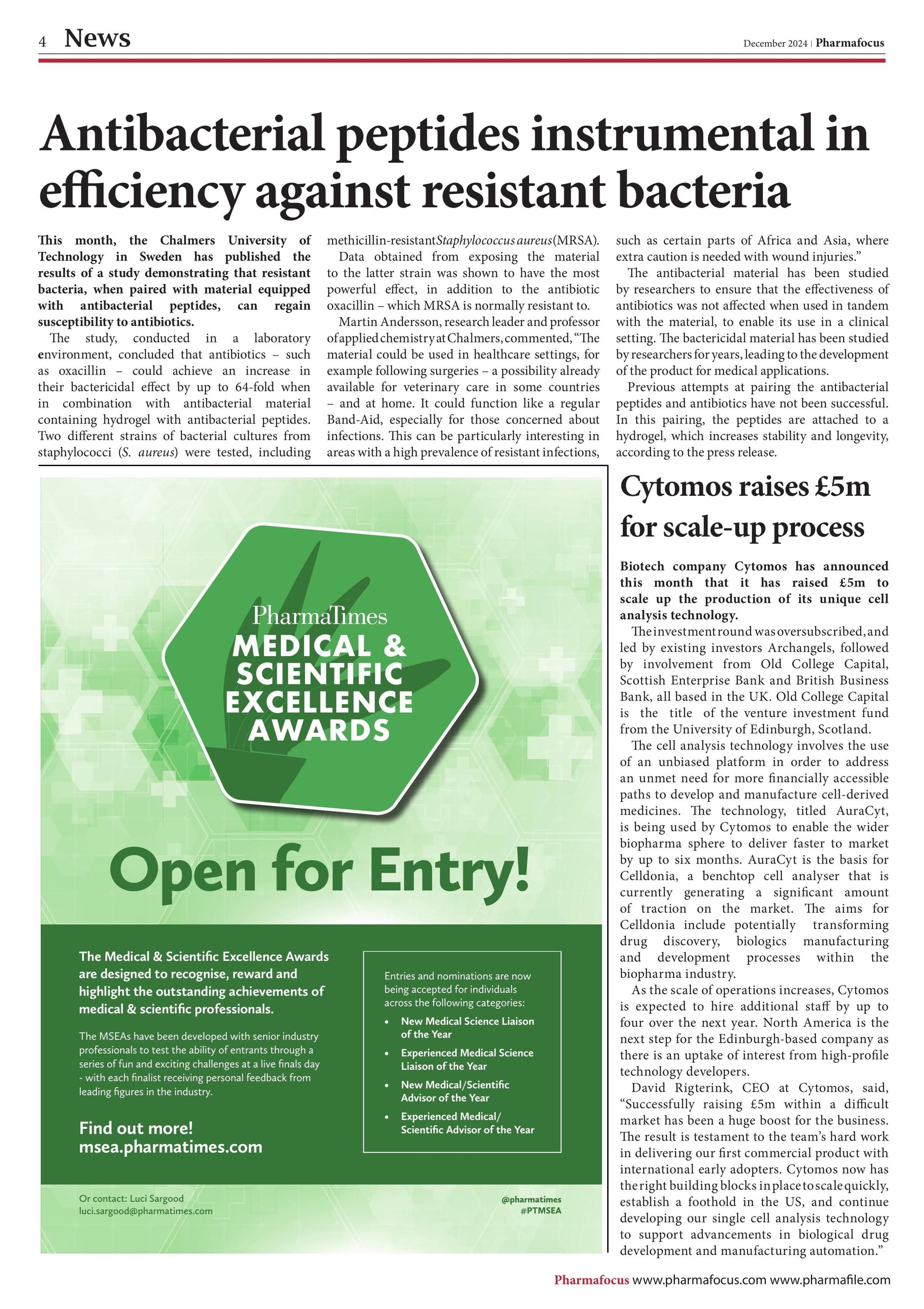 Antibacterial peptides instrumental in efficiency against resistant bacteria