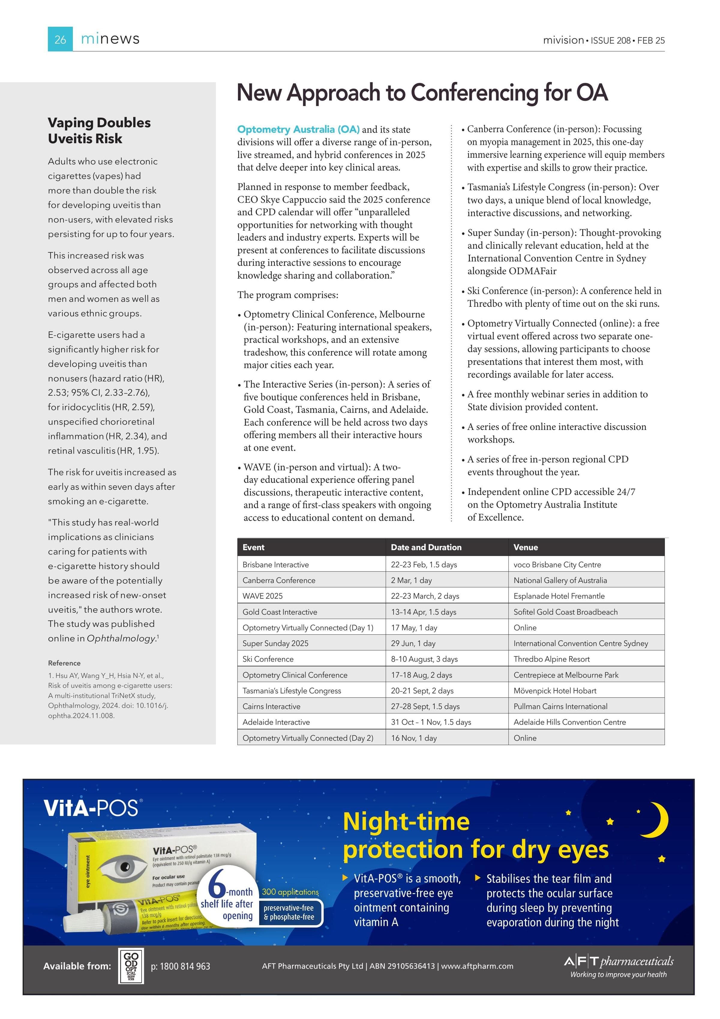 Vaping Doubles Uveitis Risk