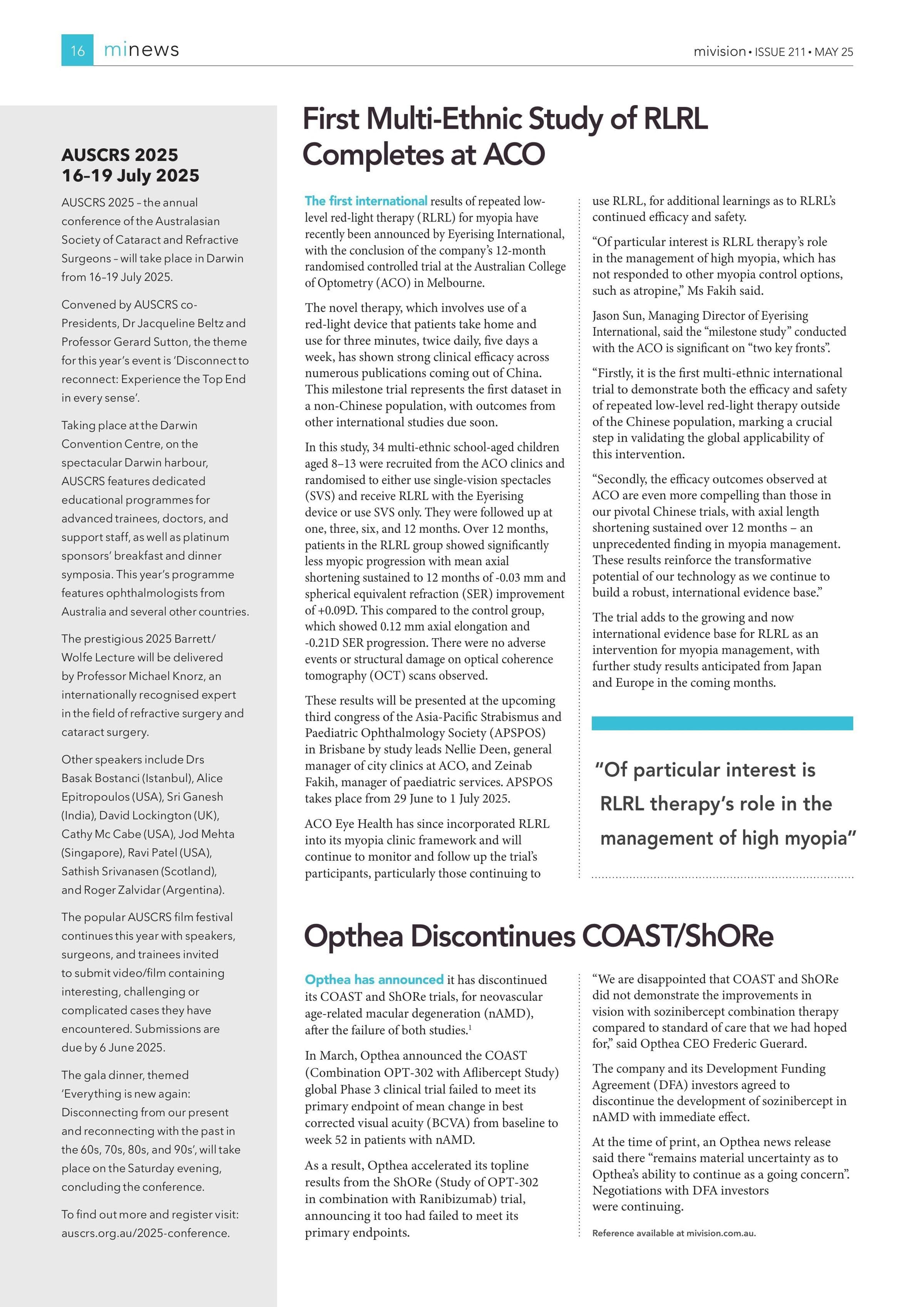 AUSCRS 2025 16 –19 July 2025