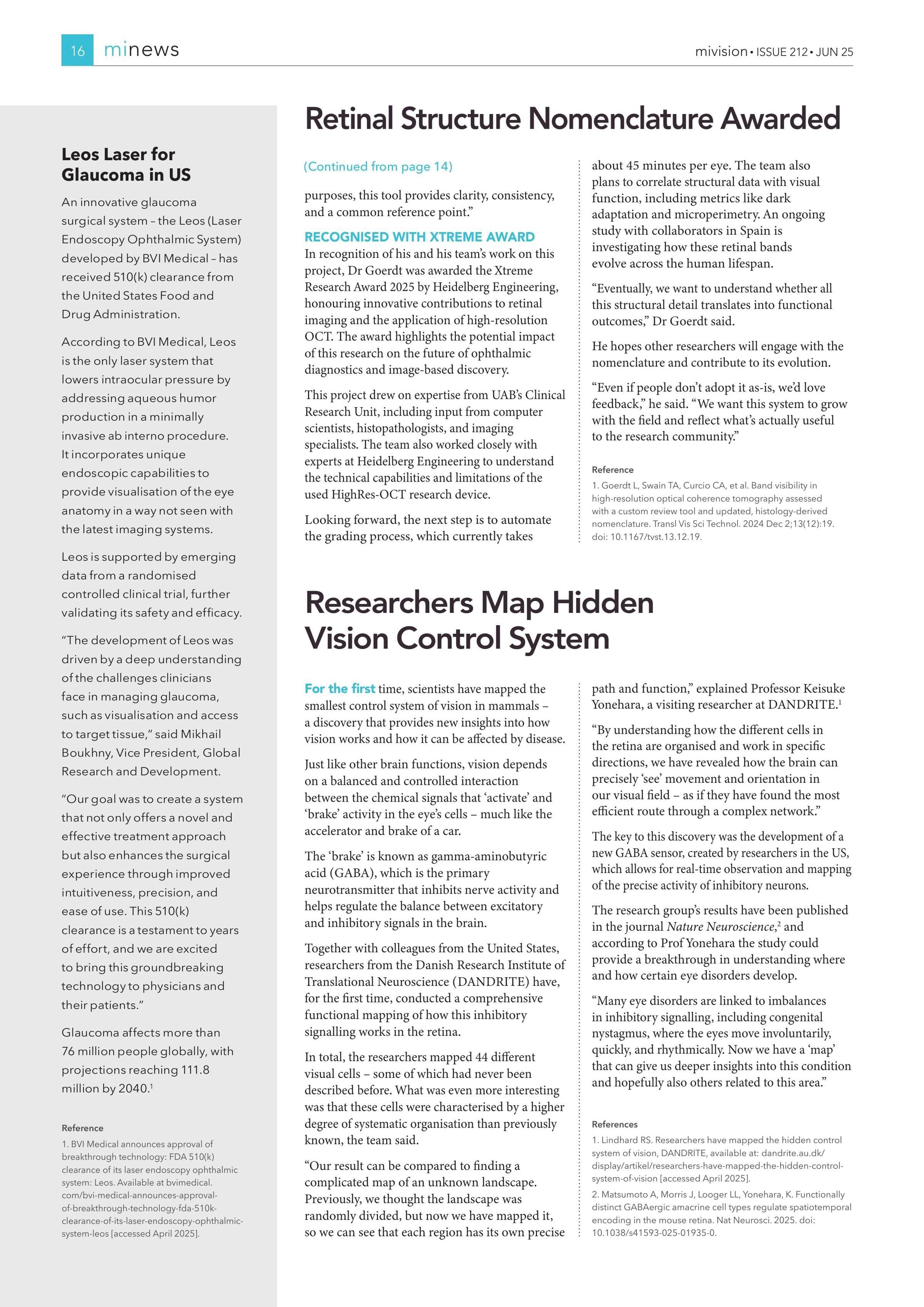 Leos Laser for Glaucoma in US