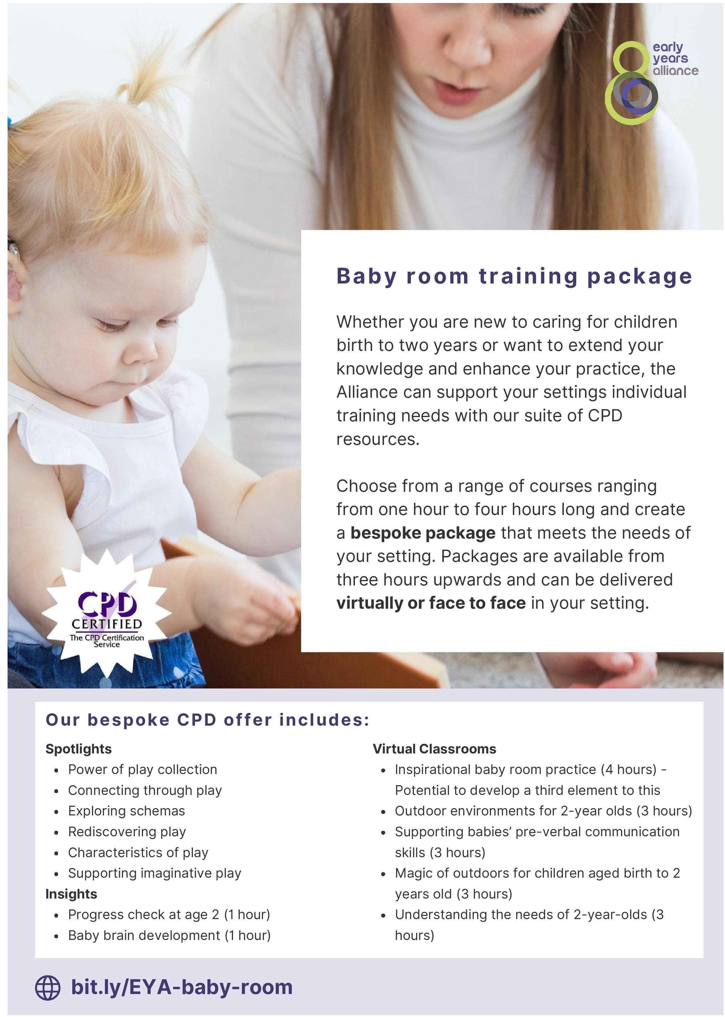 Advert: Baby room training package
