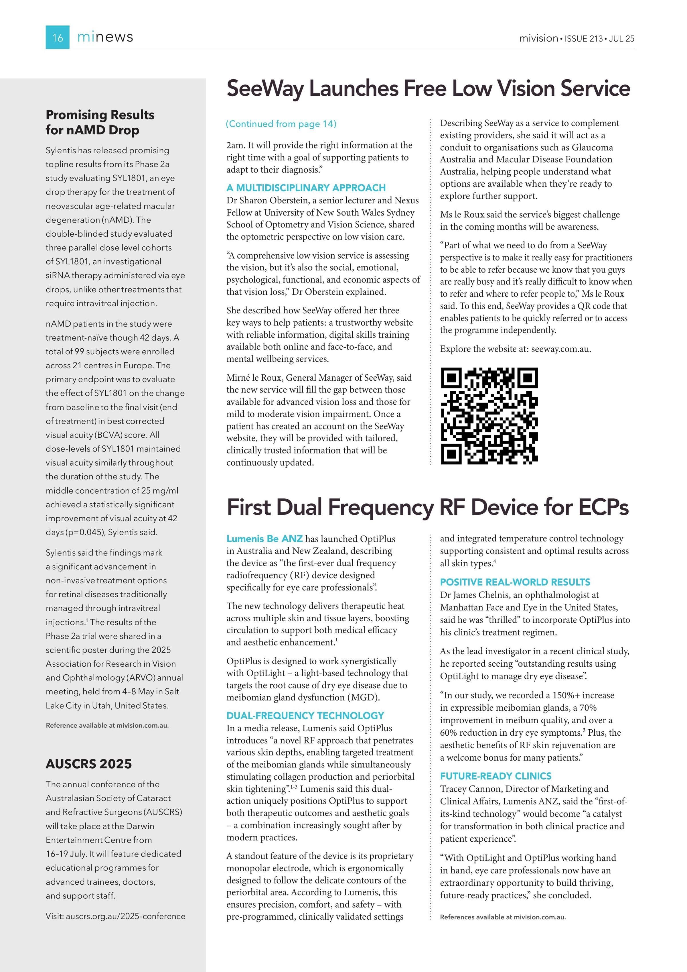 Promising Results for nAMD Drop