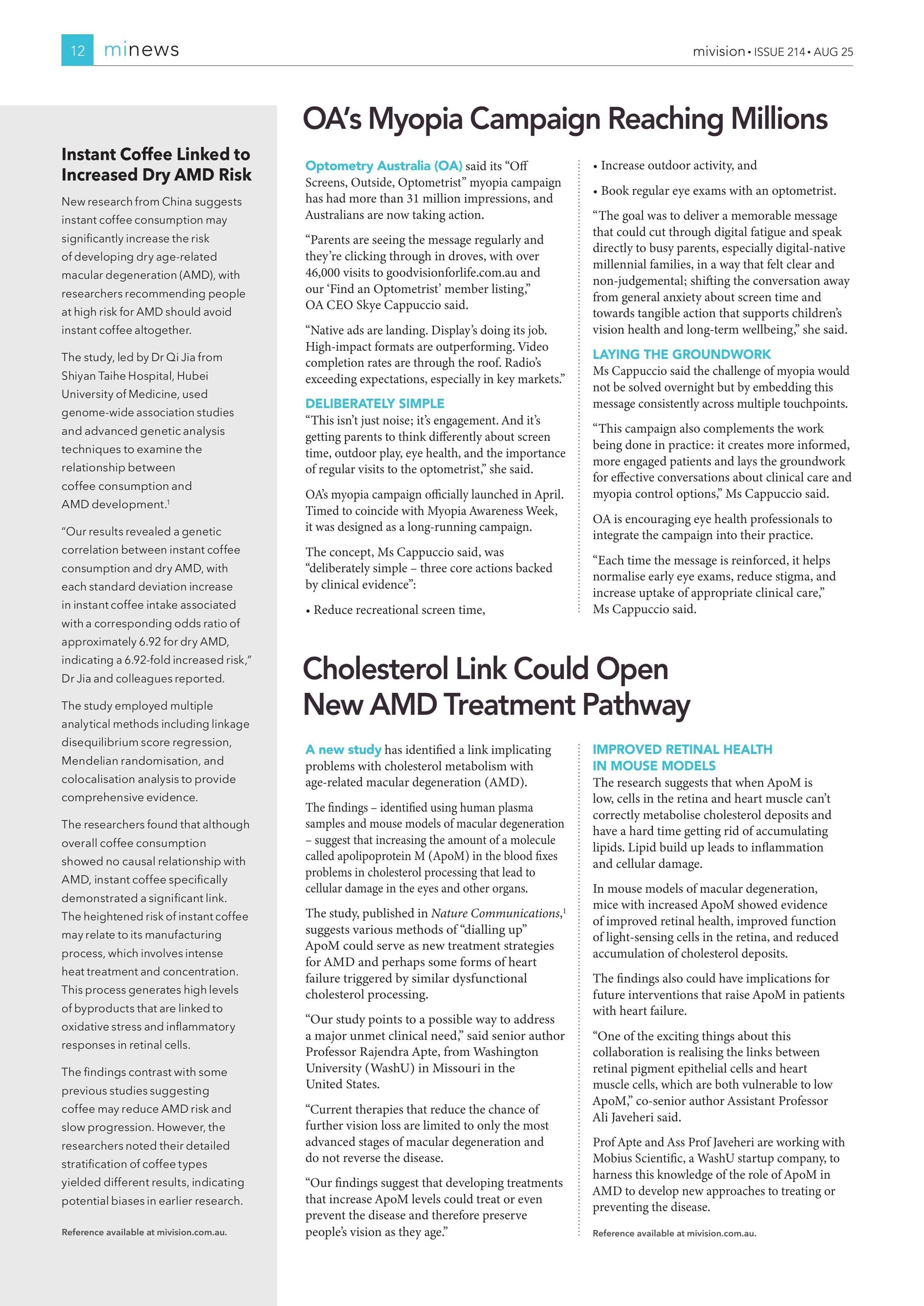 Instant Coffee Linked to Increased Dry AMD Risk