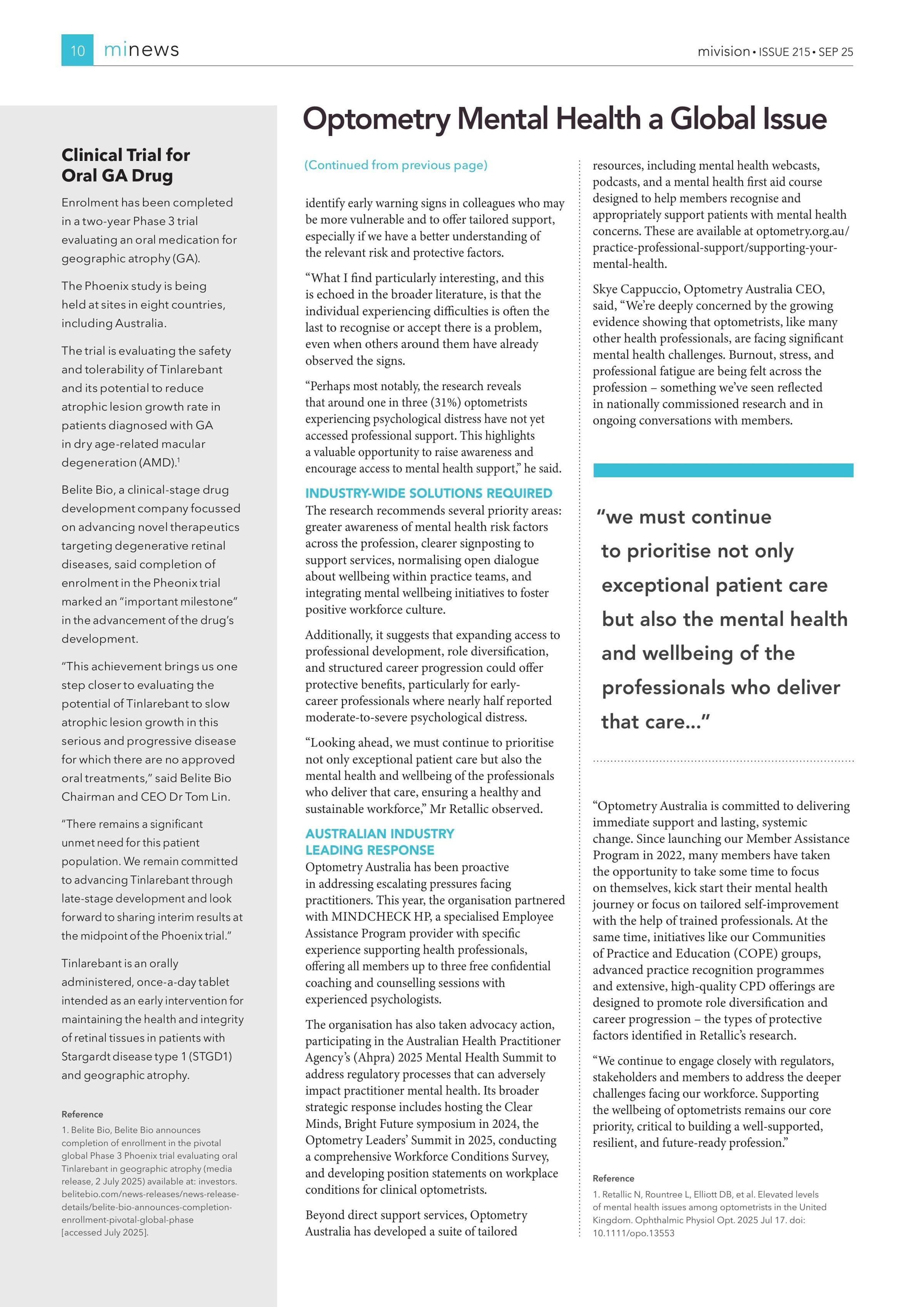 Clinical Trial for Oral GA Drug