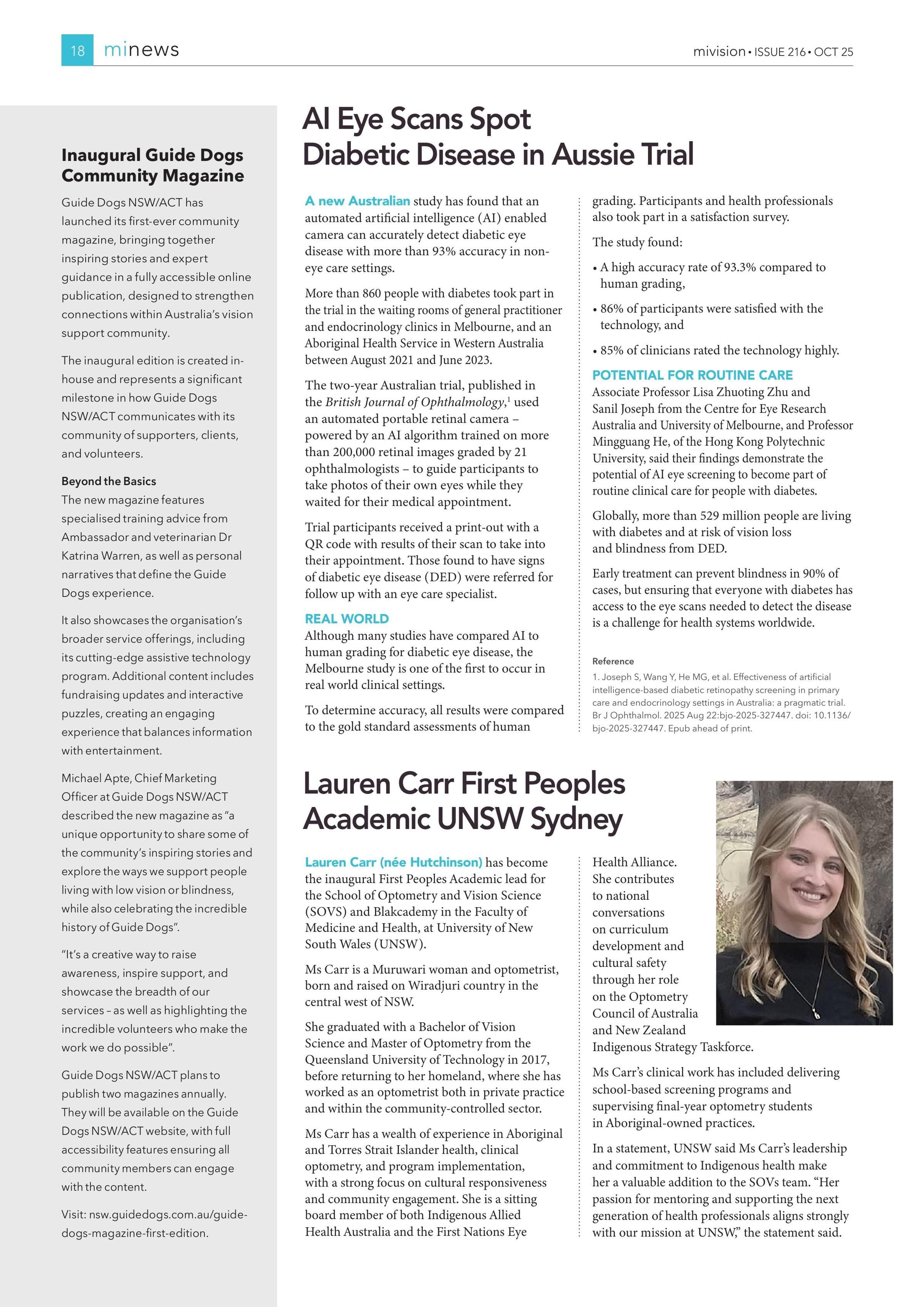 Inaugural Guide Dogs Community Magazine