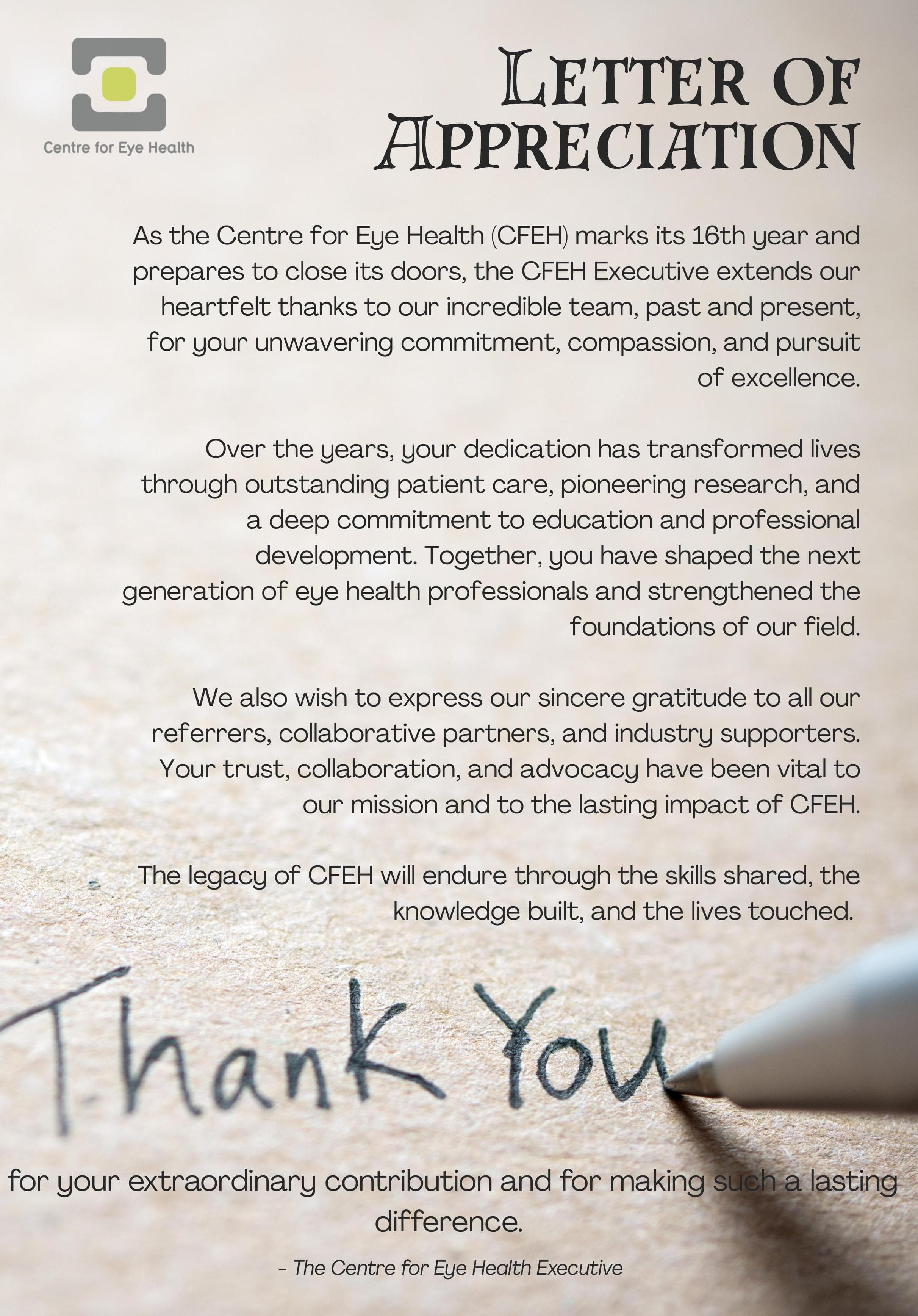 Centre for Eye Health